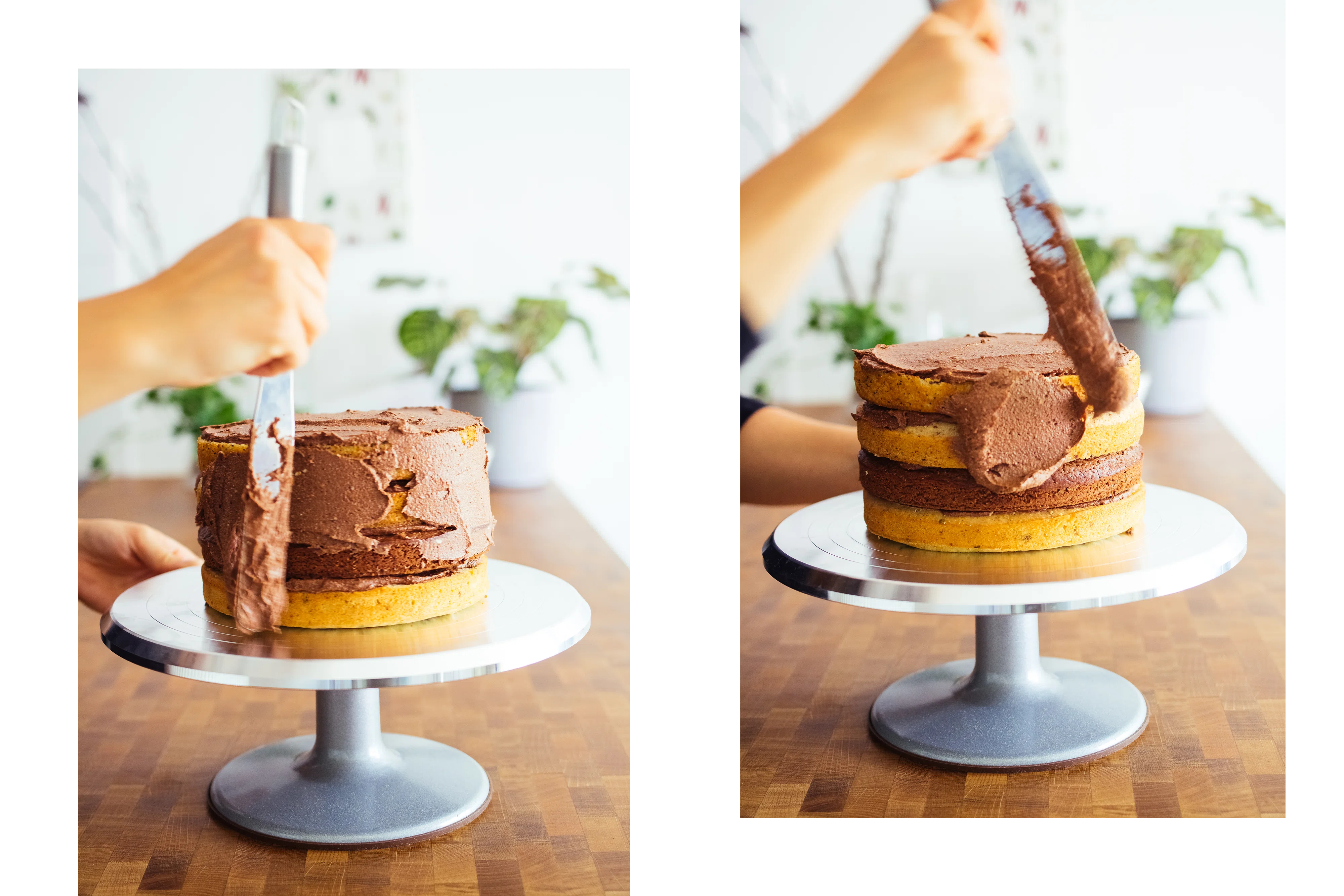 R516 Vegane Torte mit 4 verschiedenen Böden