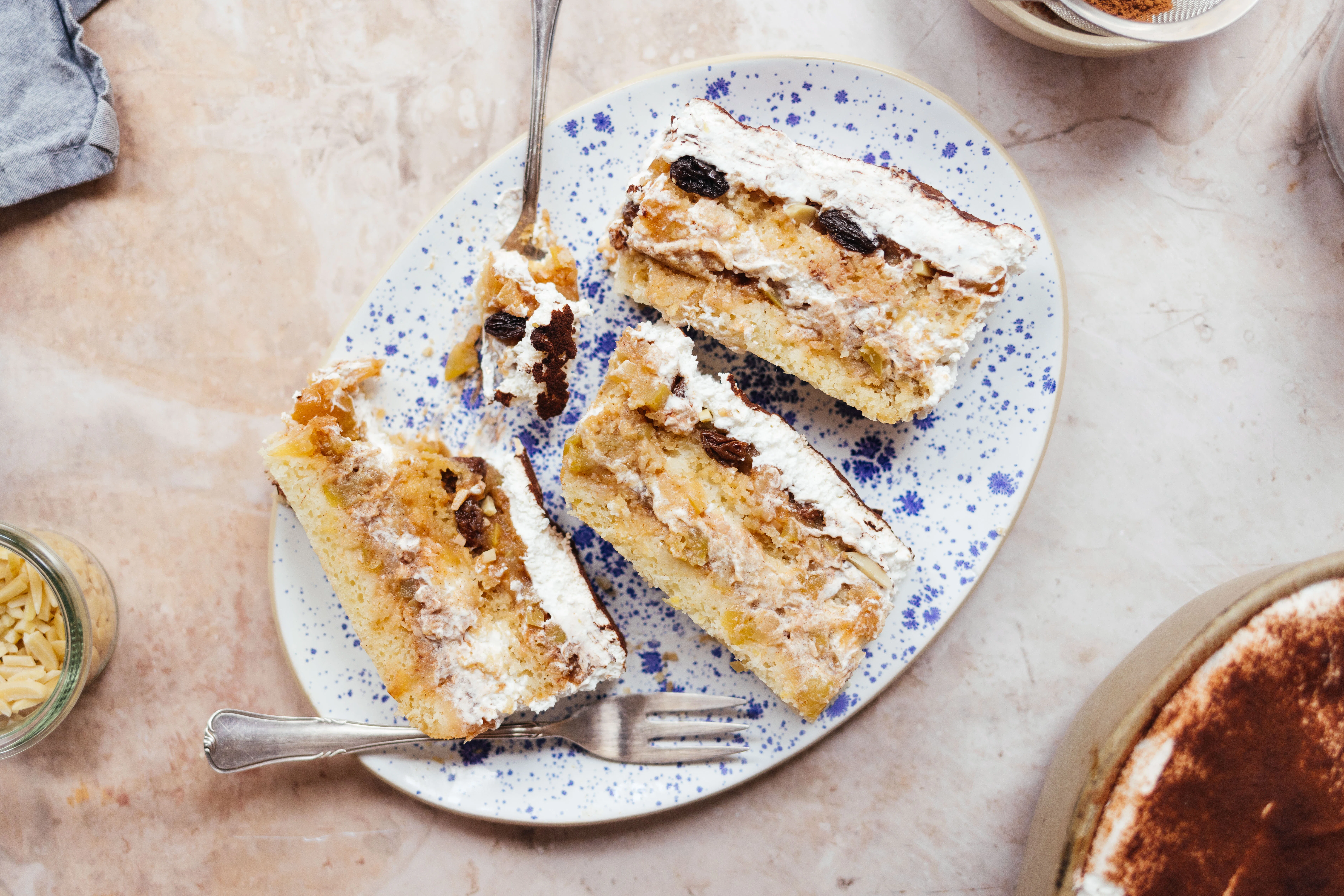 Vegan Baked Apple Tiramisu