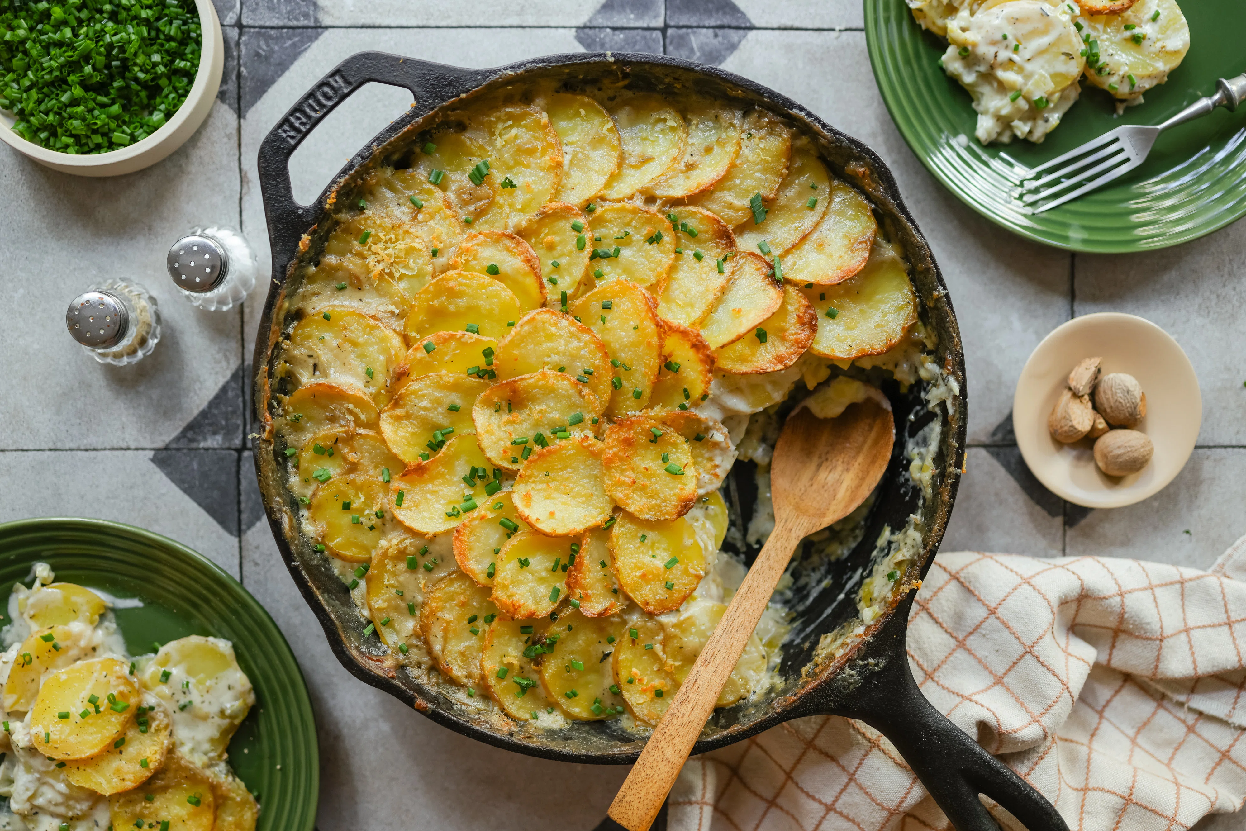 Vegan Potato and Leek Bake