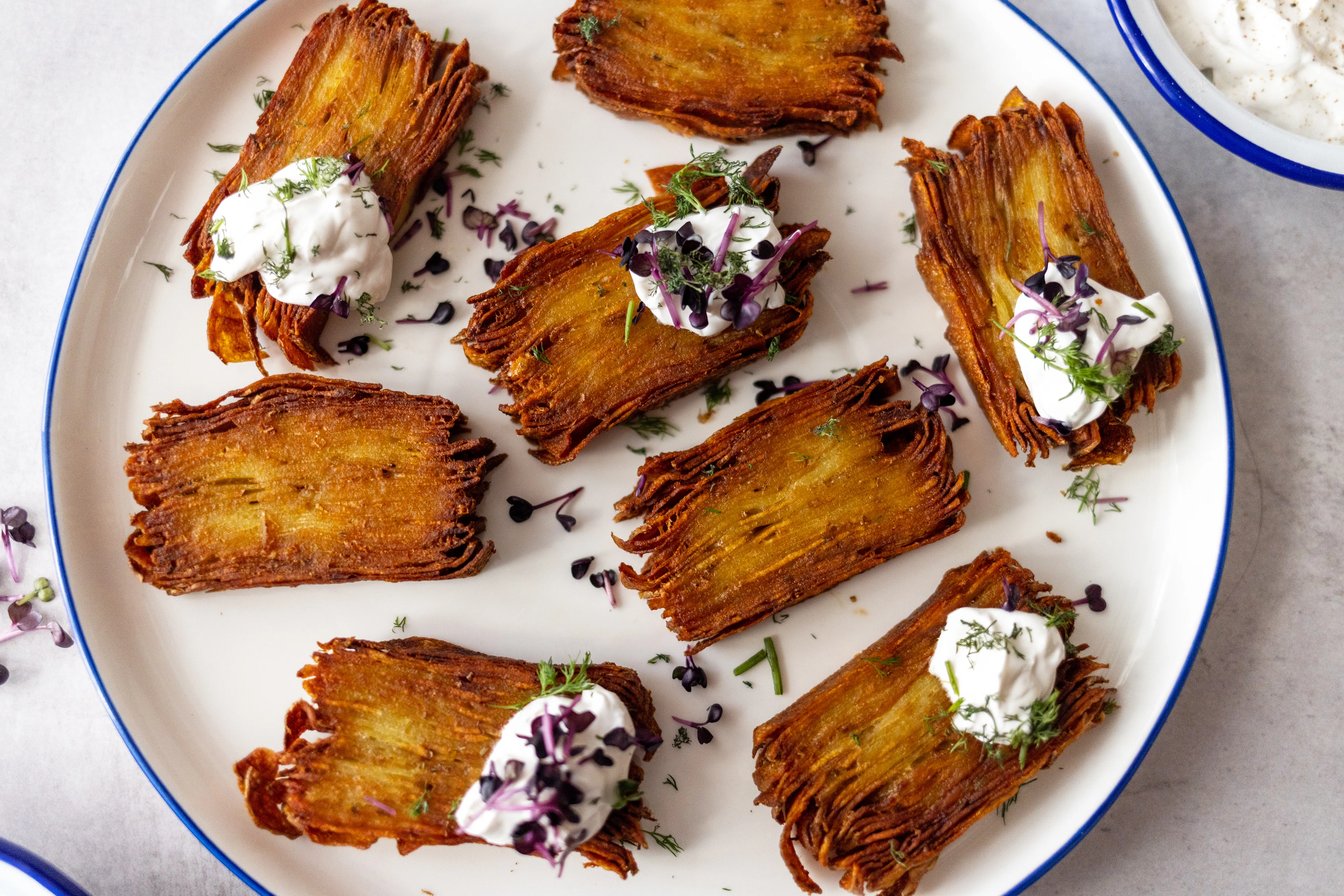 Superknusprige „Thousand Layer” Kartoffelscheiben