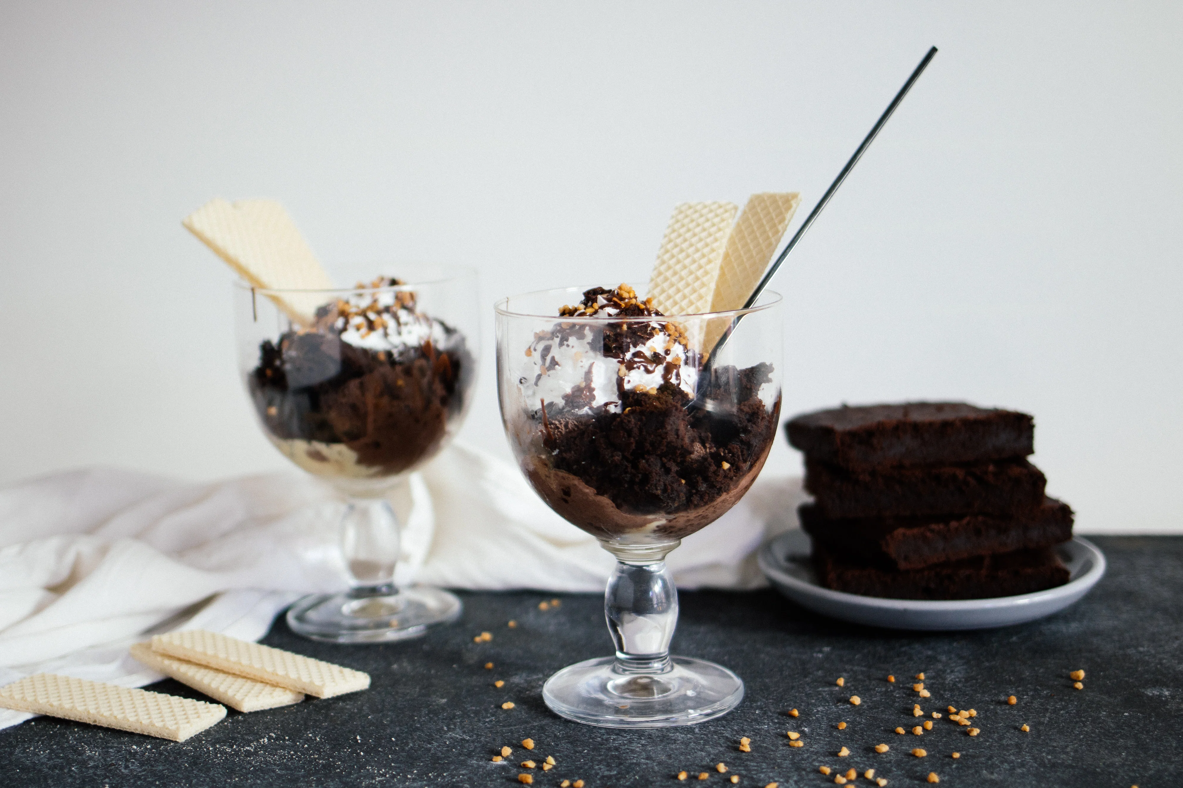 R423 Vegan Brownie Sundae