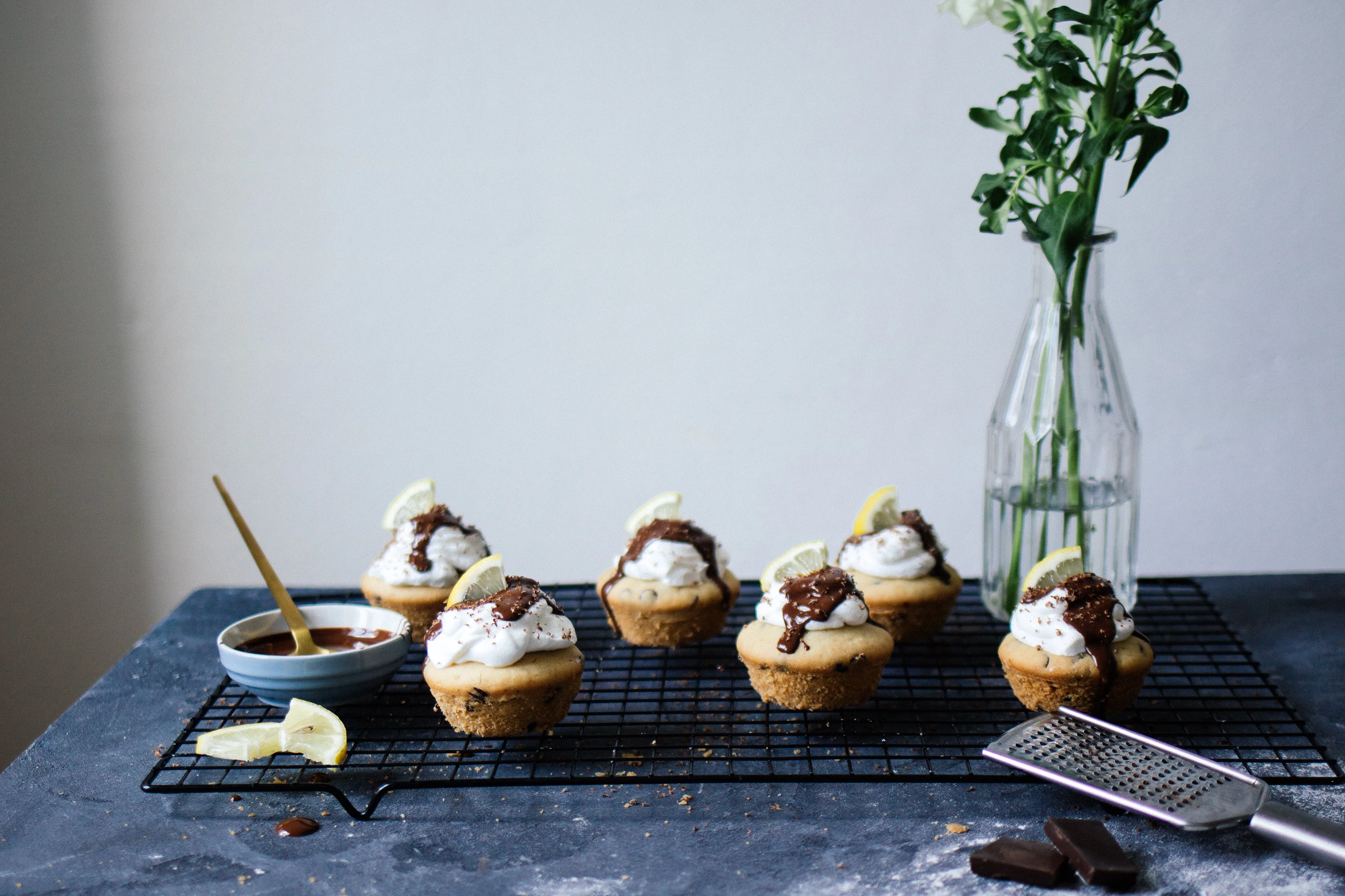 R297 1 dough, 3 desserts: Vegan poke cake, lemon muffins & lava cake