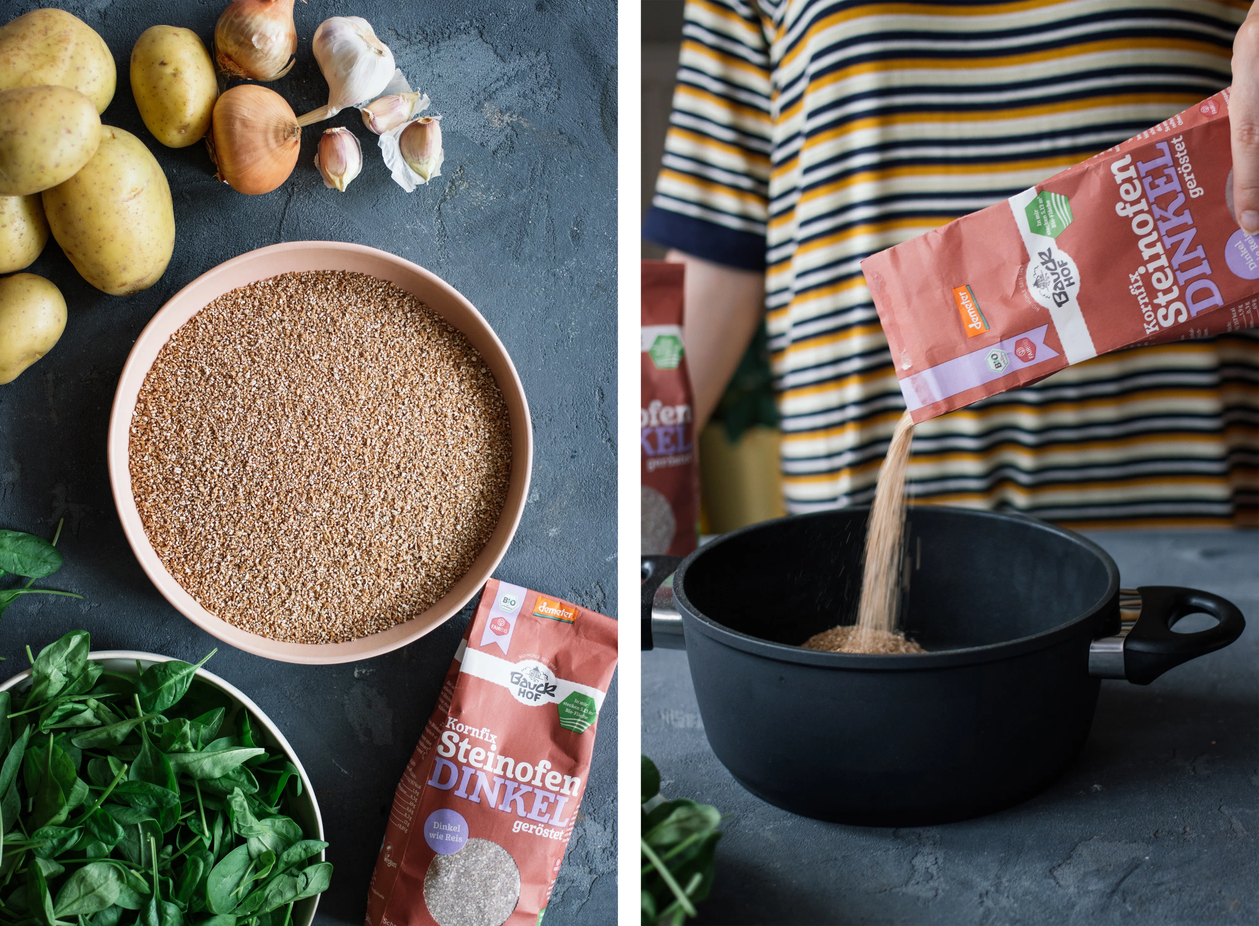 R552 Vegane Pelmeni mit Dinkel-Spinat-Füllung
