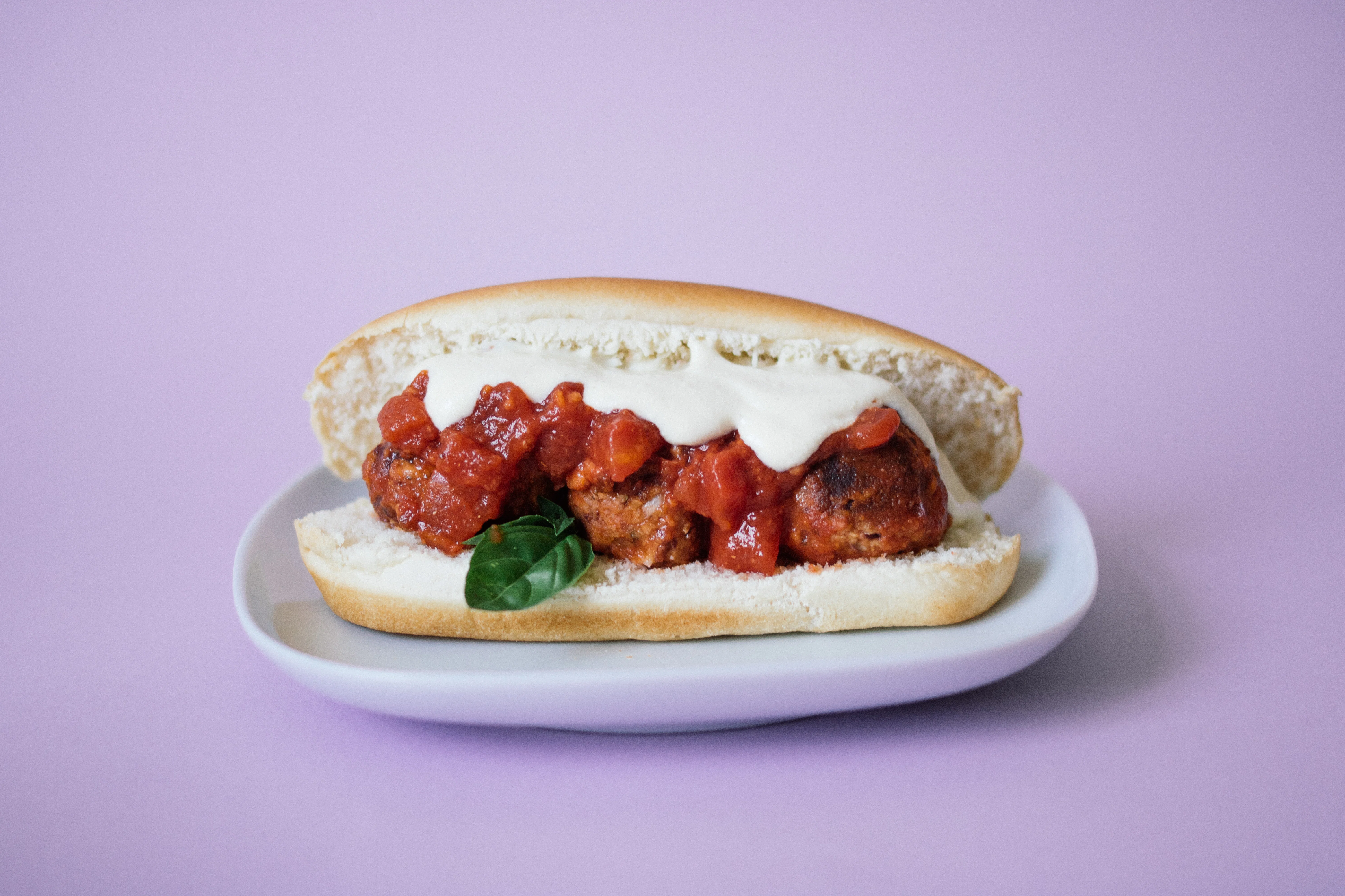 Veganes Meatball Sandwich