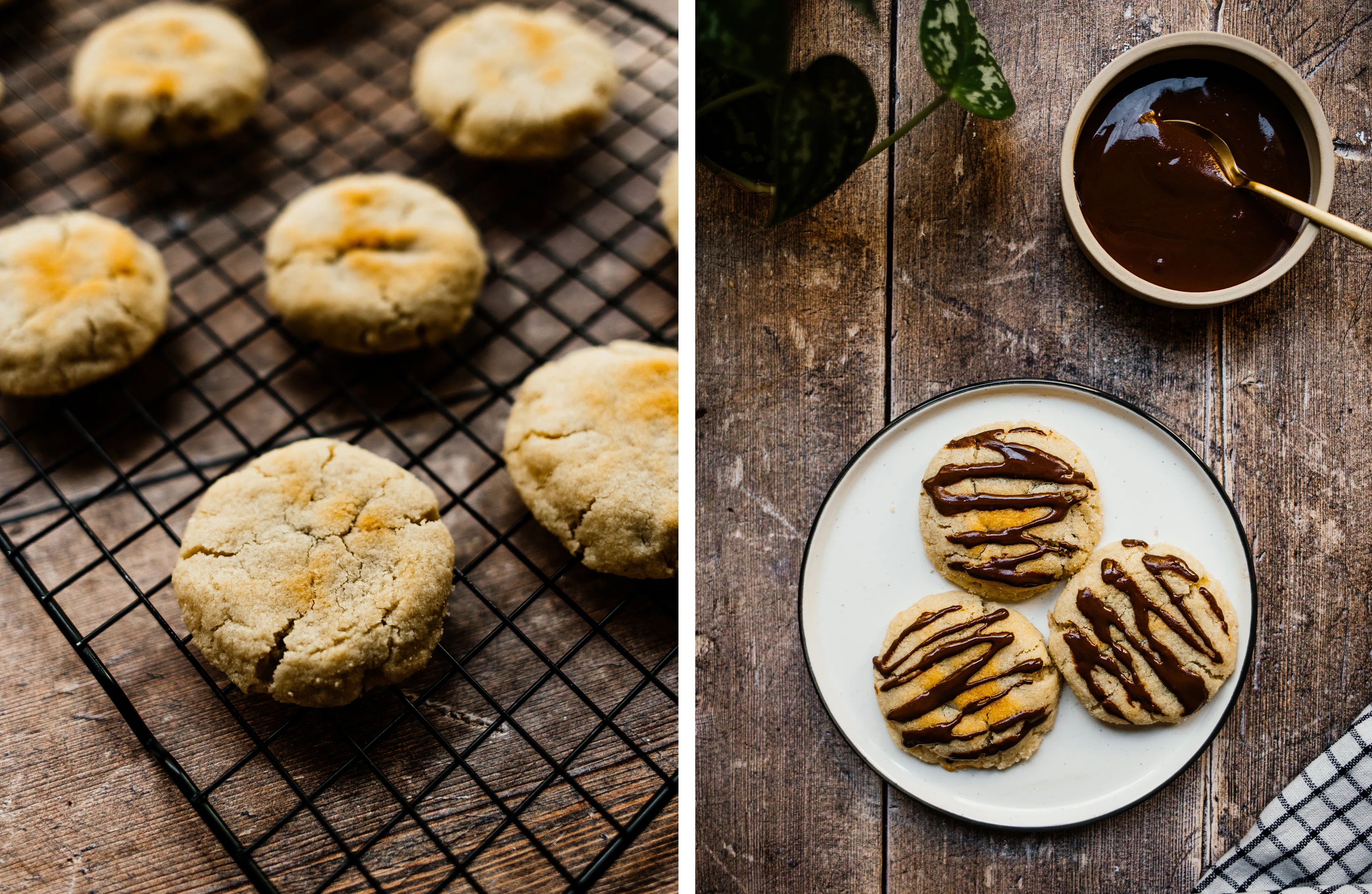 R733 Vegan Cookies with Liquid Chocolate Filling (with 5 ingredients)