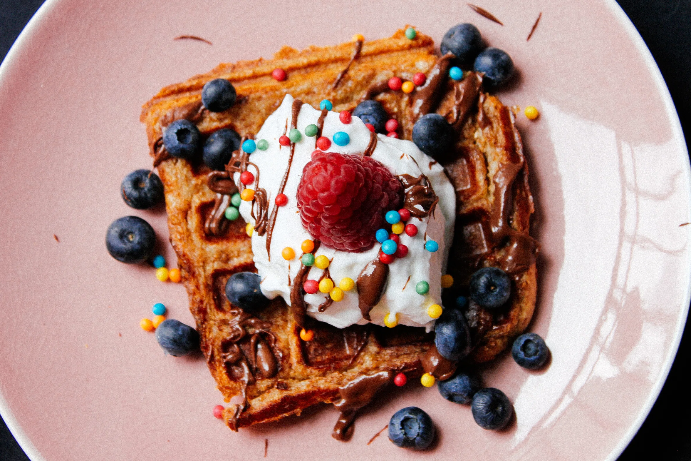 Vegane French Toast Waffeln 