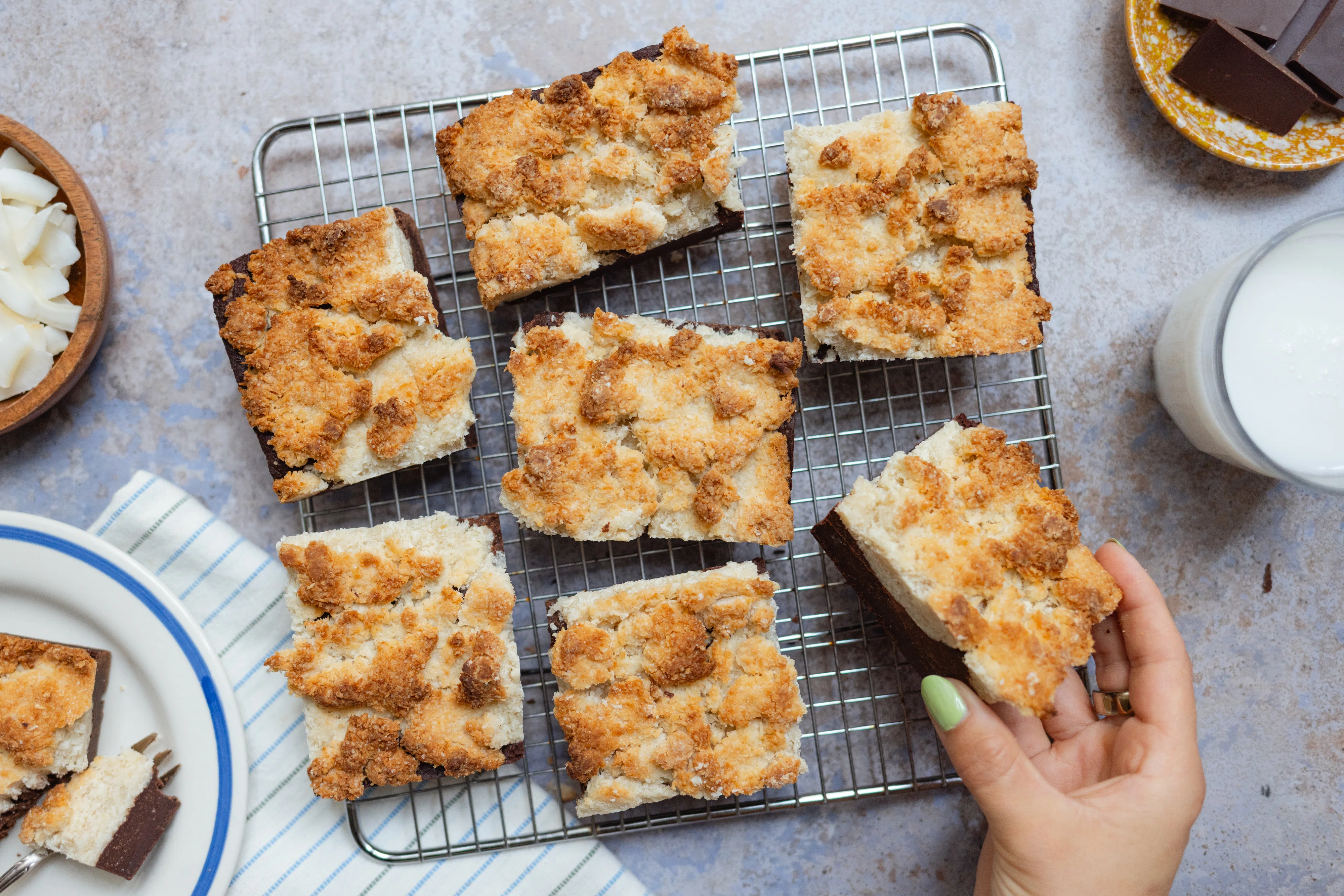 Vegane Kokos-Brookies