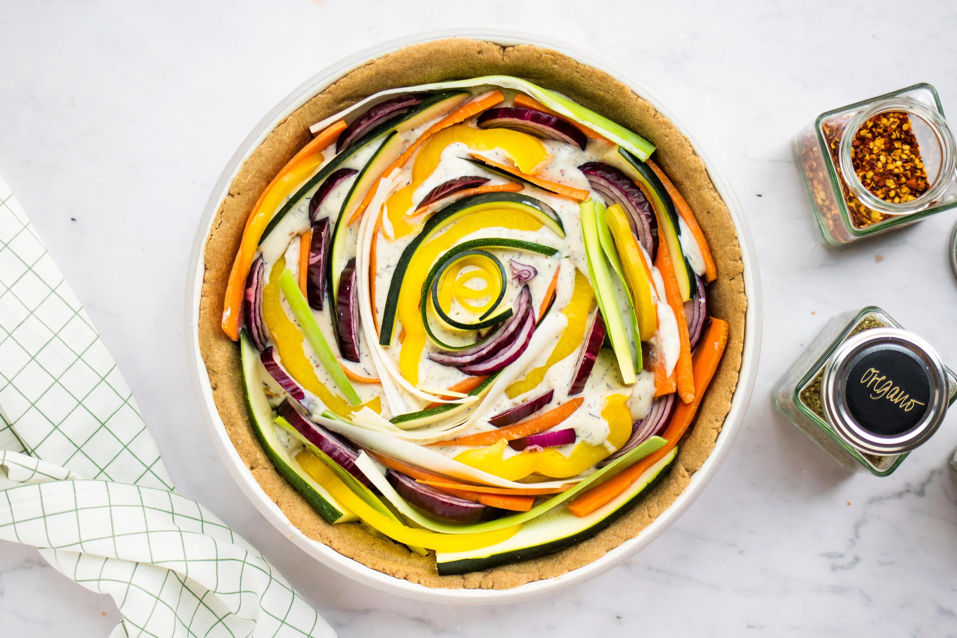 R650 Vegan Vegetable Quiche