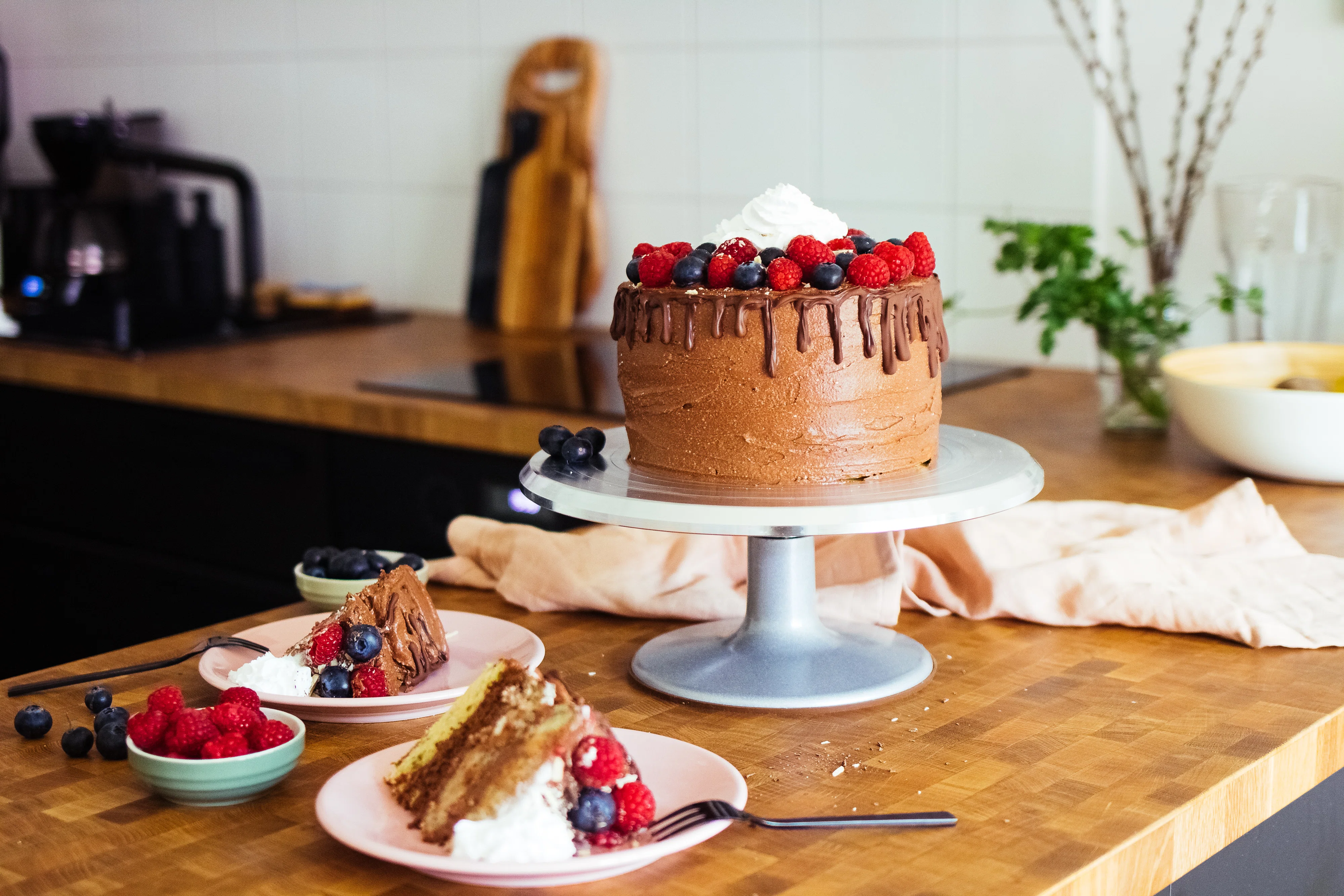 R516 Vegane Torte mit 4 verschiedenen Böden