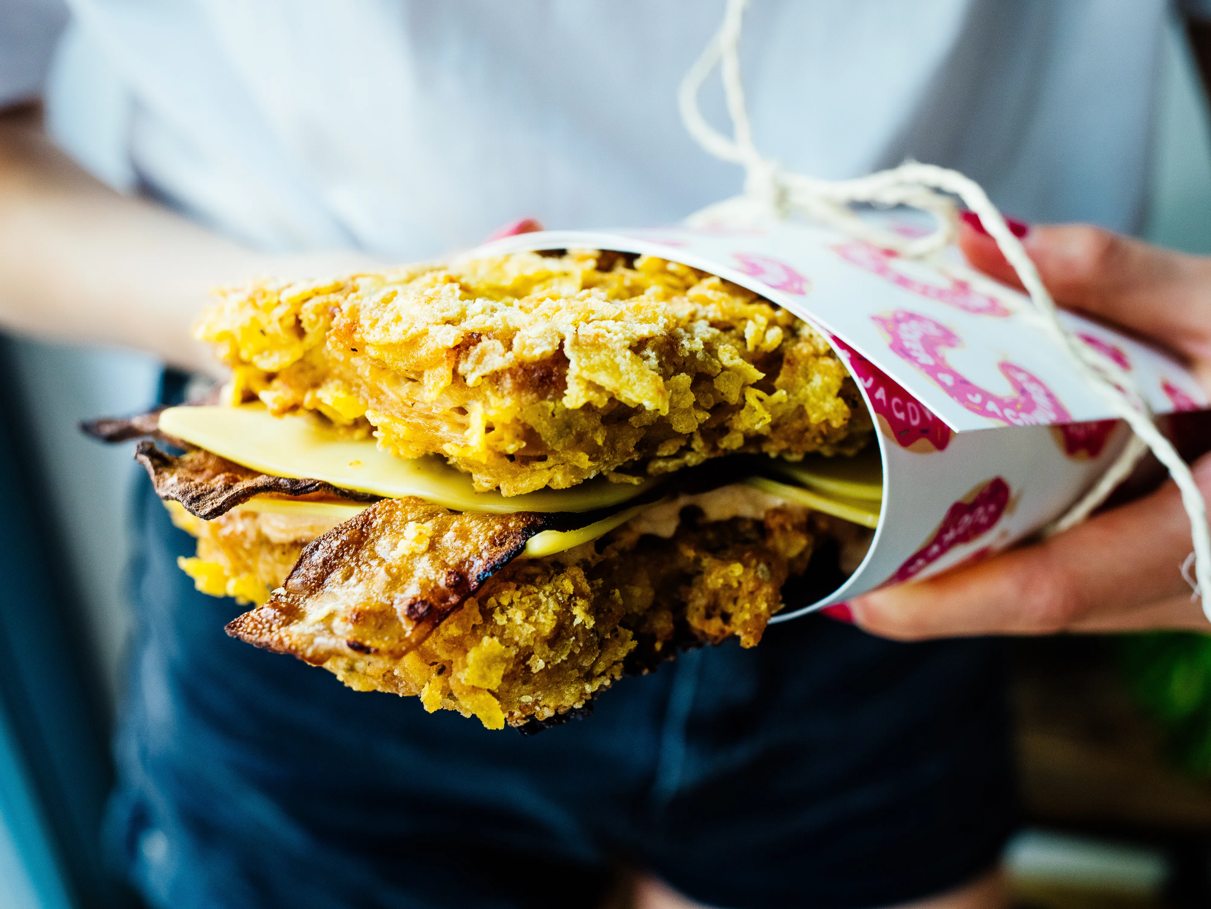 Veganes Double Down Sandwich