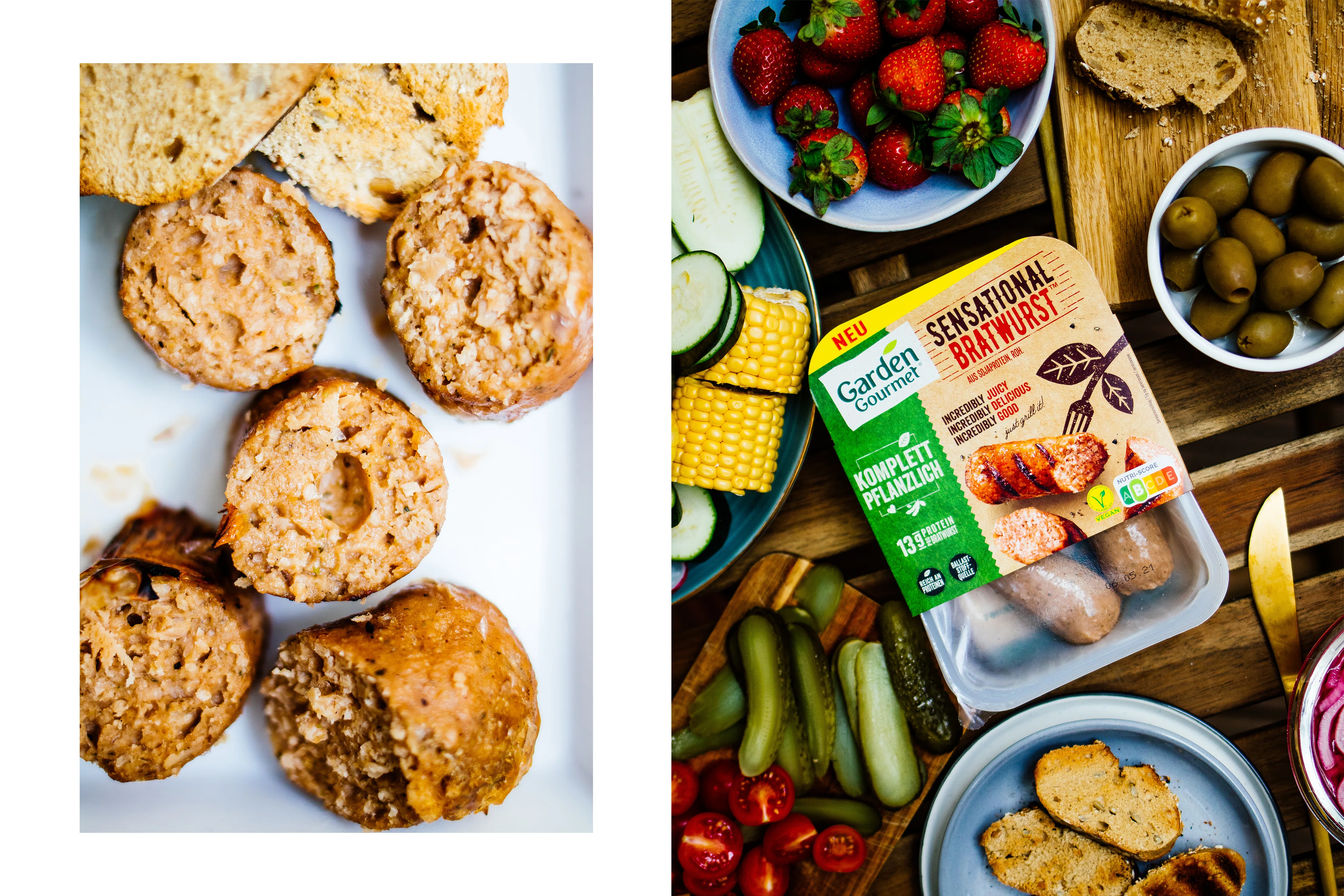 A169 Vegan Sausages for BBQs in German Supermarkets