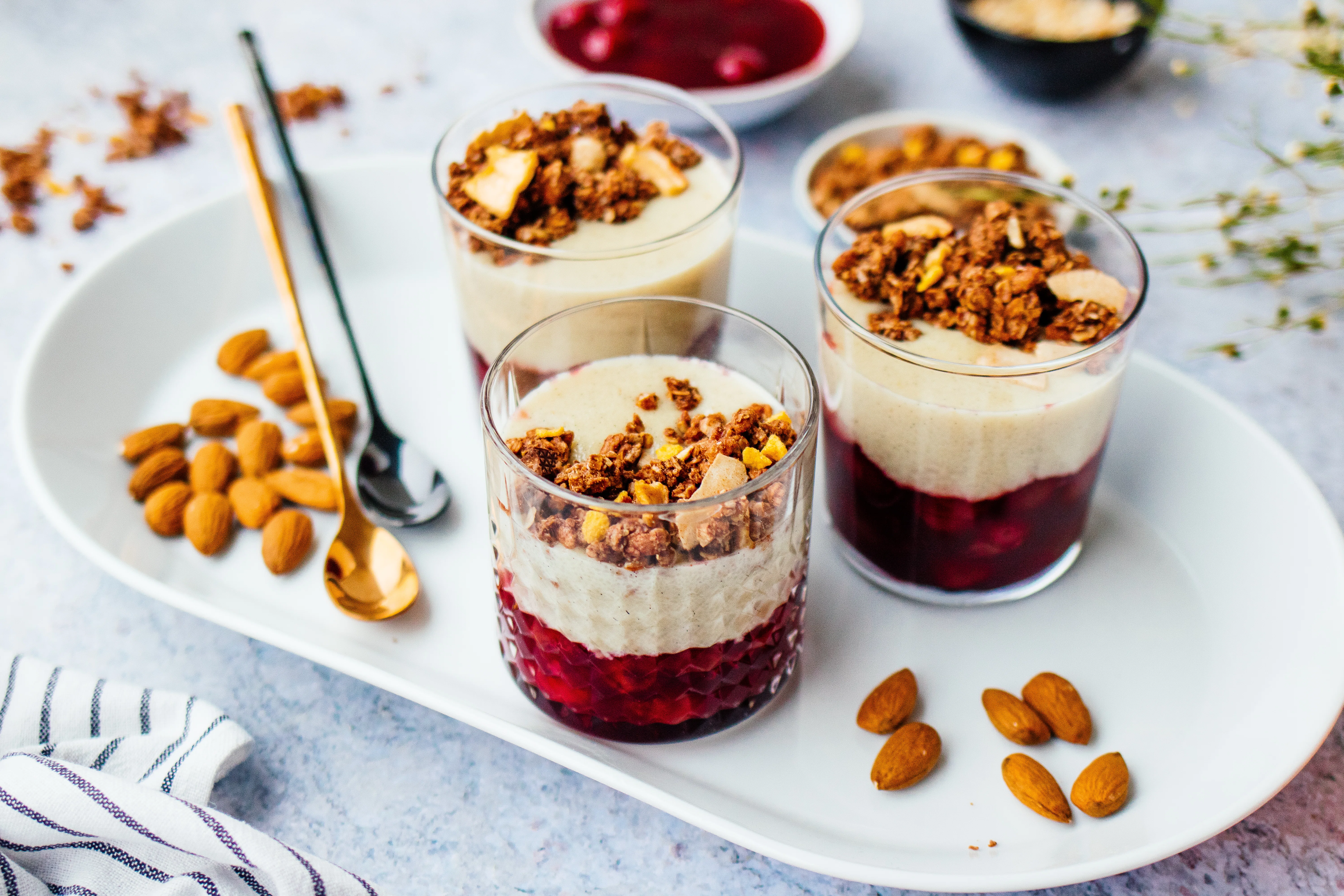 R545 Vegan 20 Minute Dessert with Semolina Pudding & Cherries