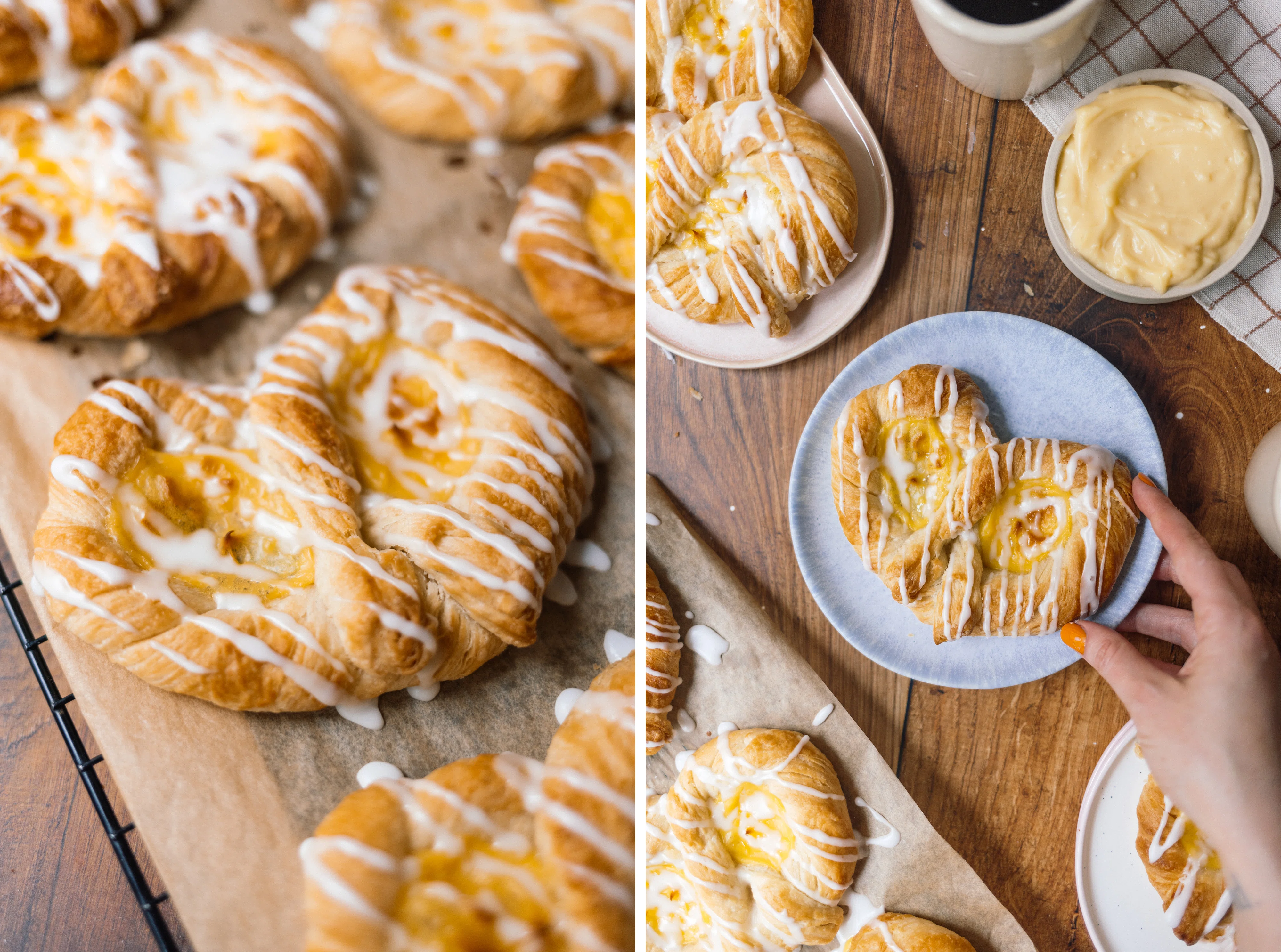 R811 Vegan German Pudding Pretzel (Custard-Filled Pastry)