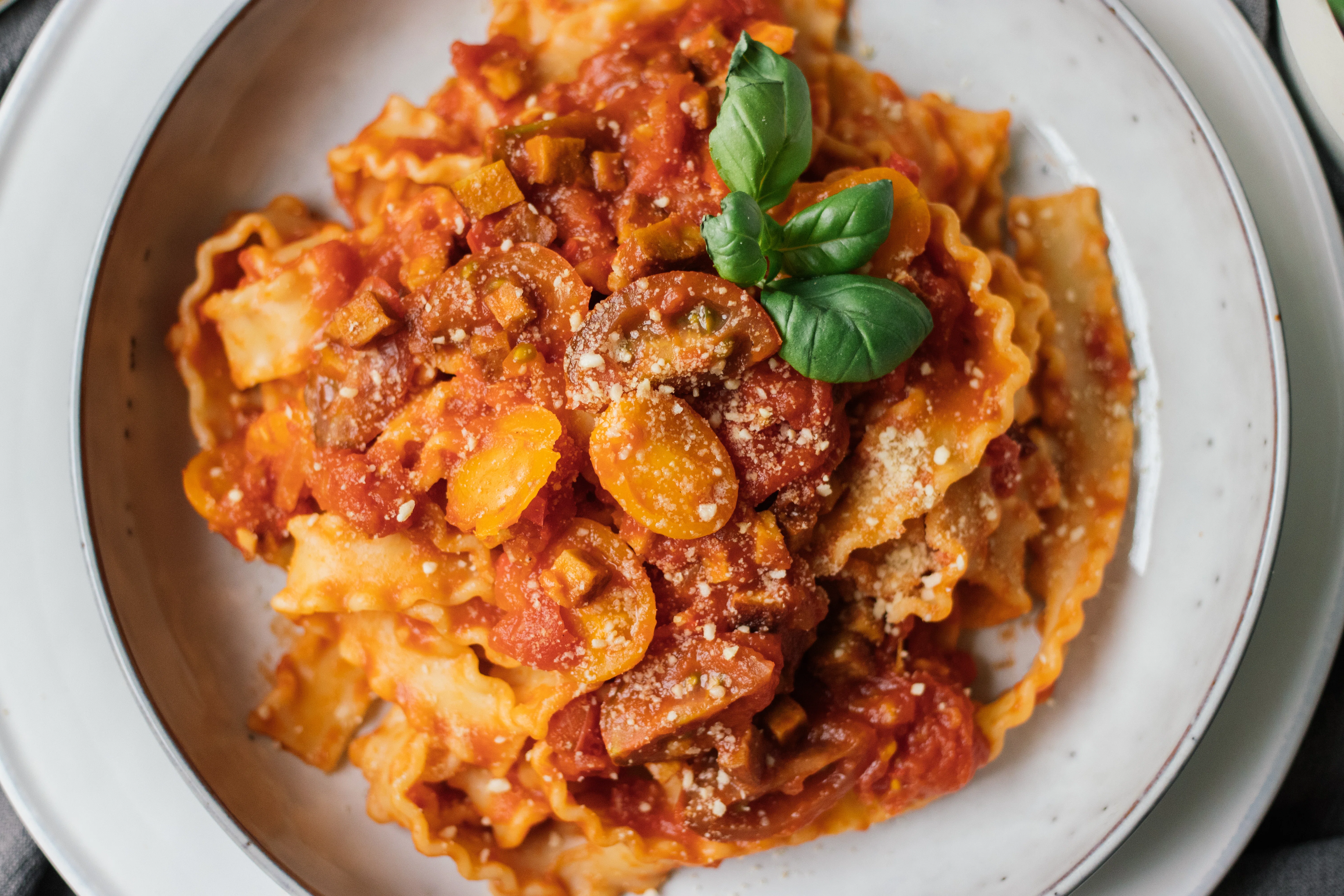 R143 Vegane Pasta All'Amatriciana