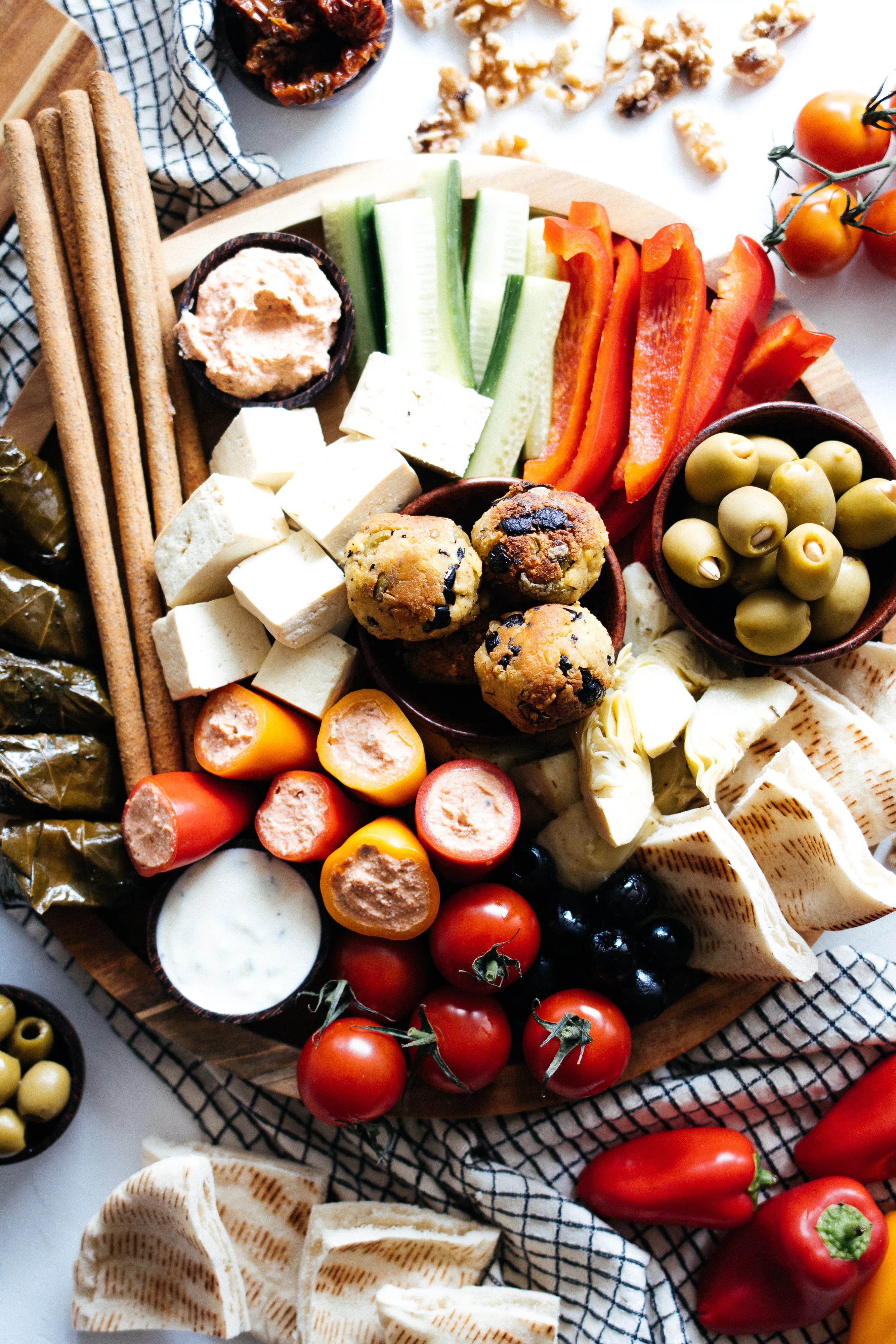 R512 Vegan Greek Mezze Platter