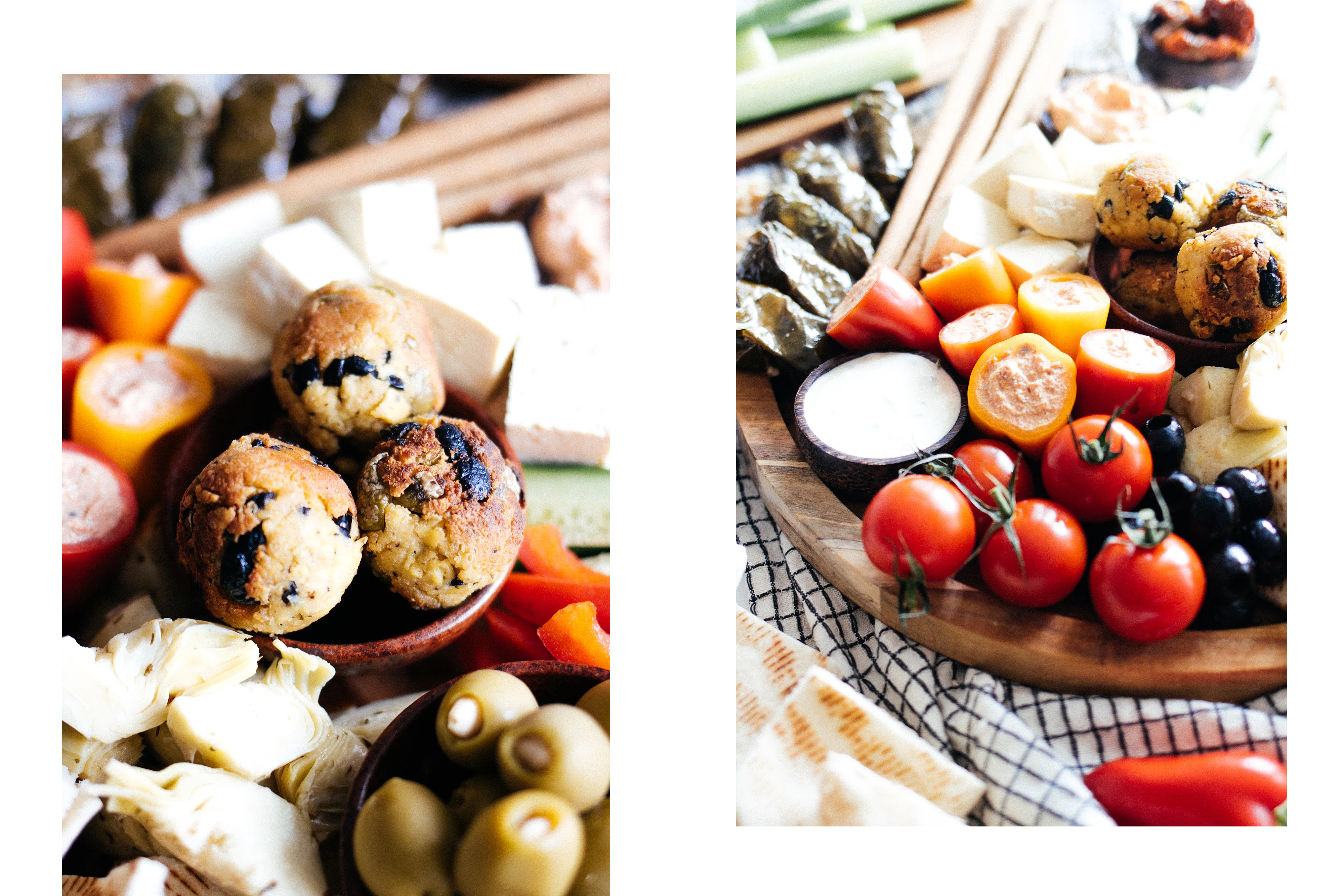 R512 Vegan Greek Mezze Platter