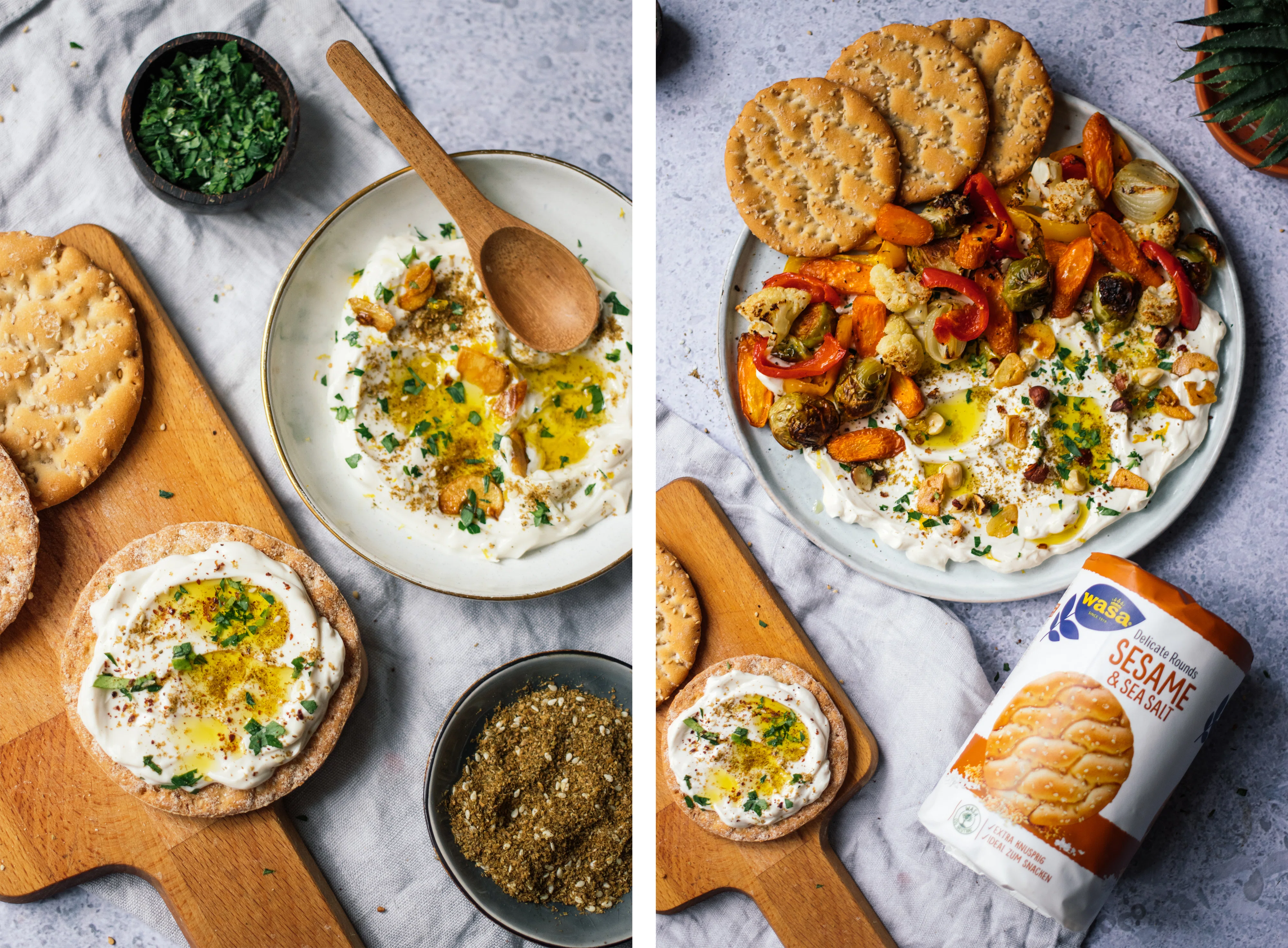 R576 Oven Roasted Vegetables with Vegan Labneh