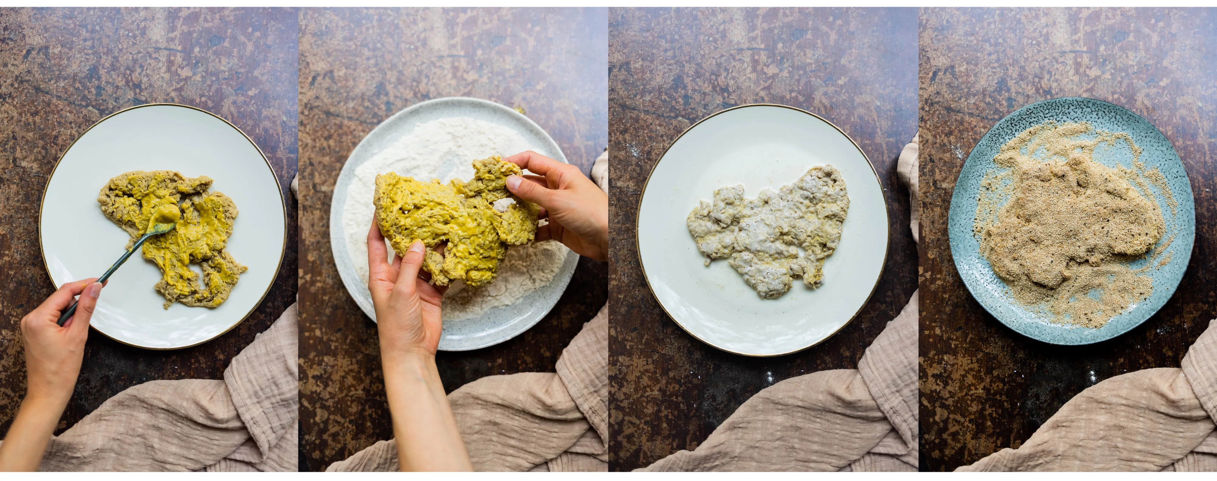 R668 Vegan Schnitzel with Chanterelles and Spaetzle