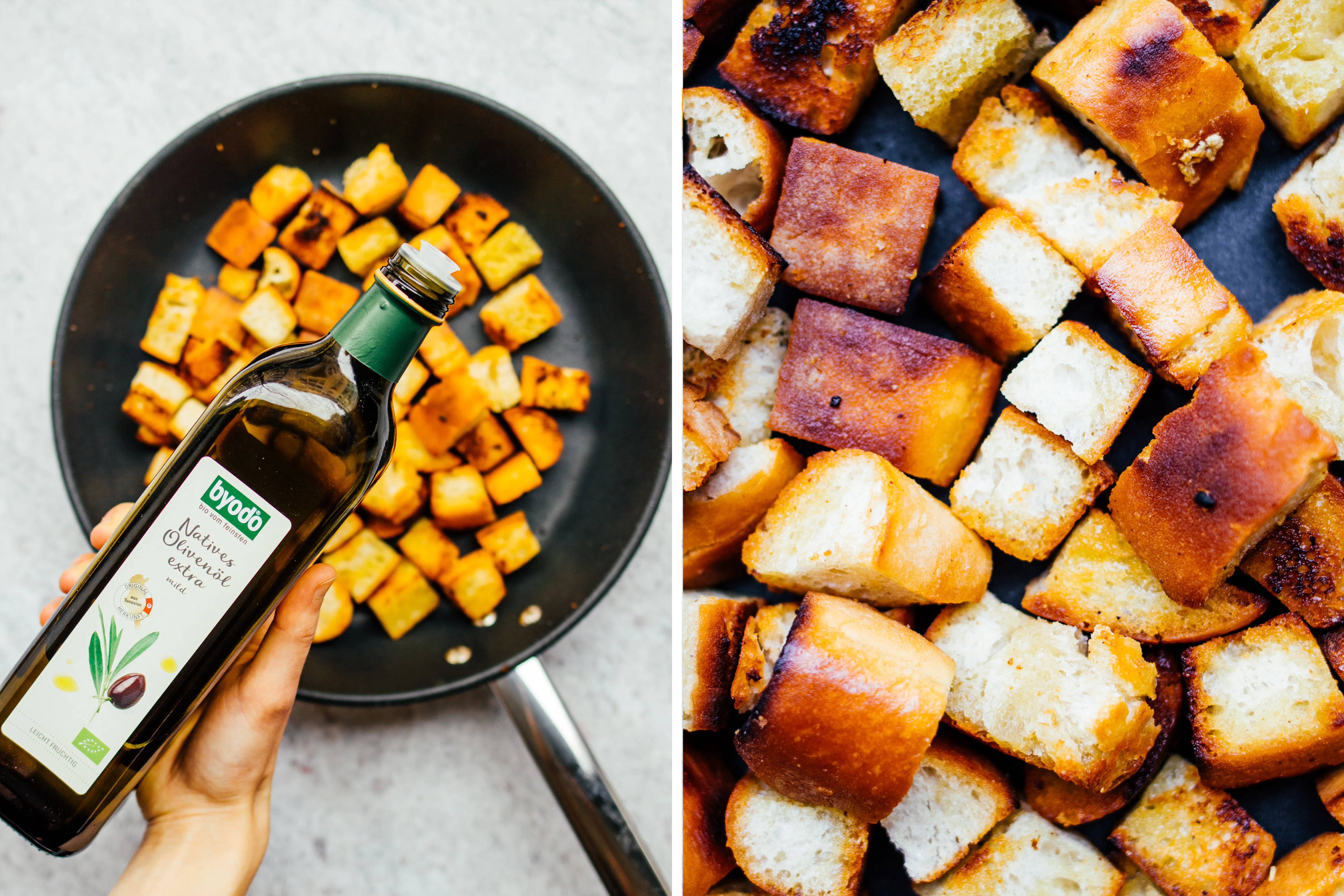 R615 Veganer Frühlings-Brotsalat