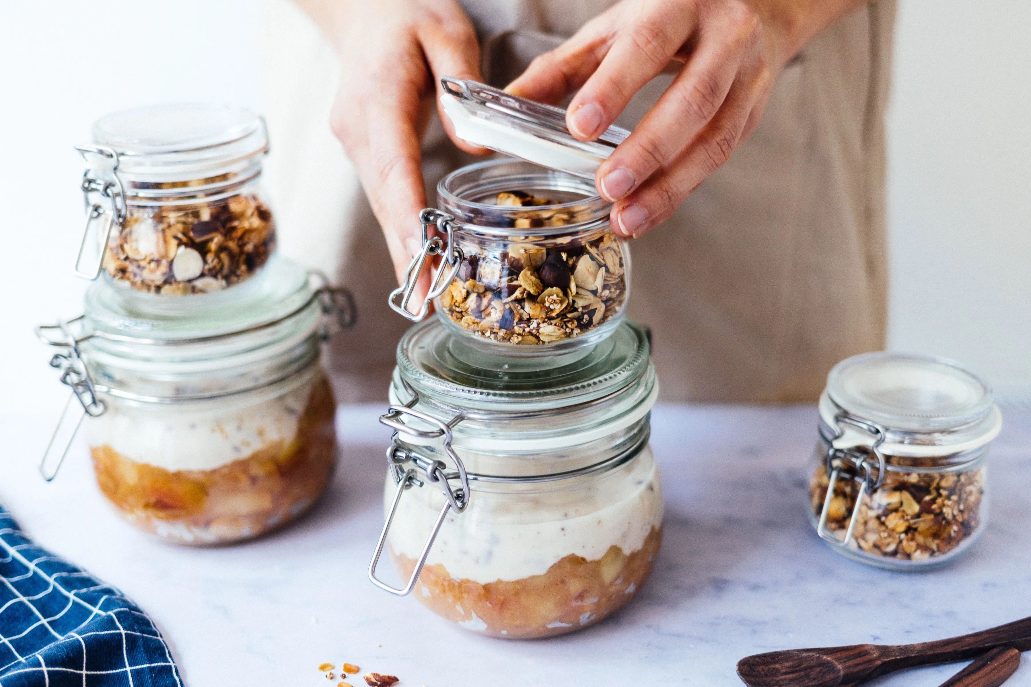 Vegan Apple Crumble Yoghurt