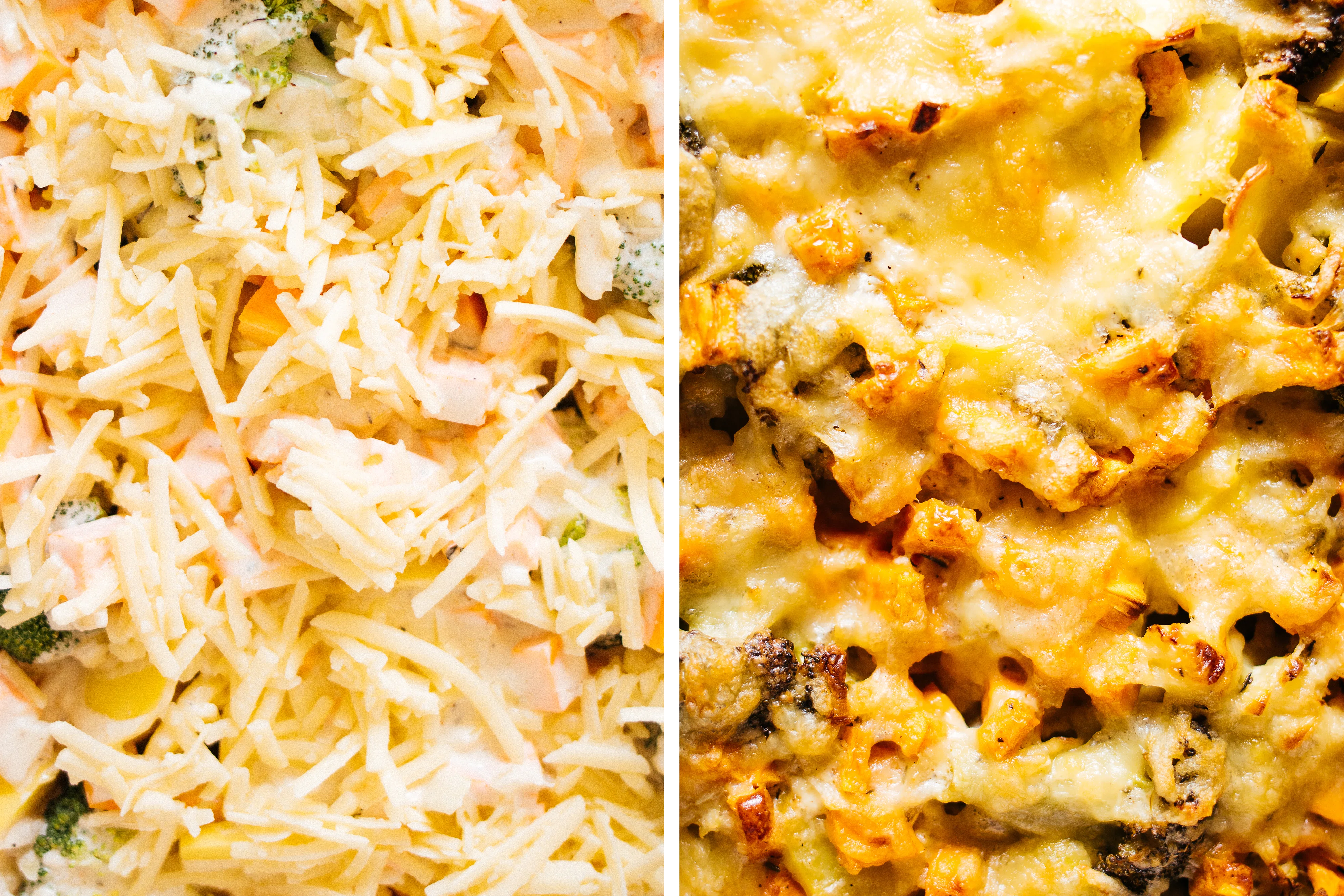 R585 Cremiger, veganer Kartoffel-Brokkoli-Auflauf