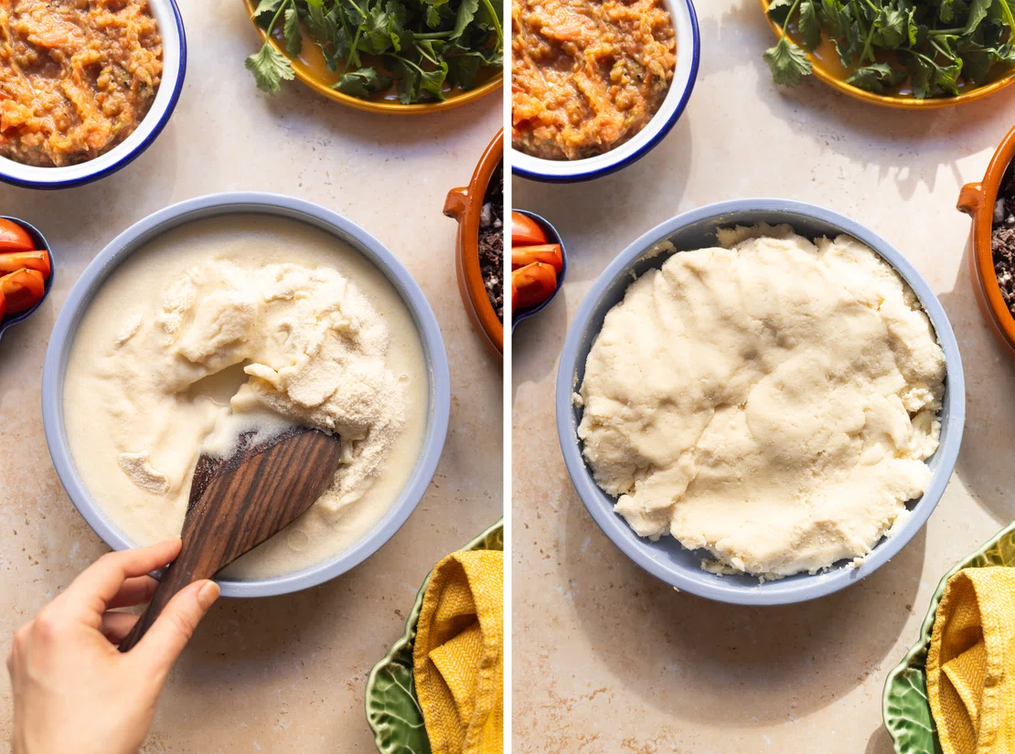 Vegane Pupusas (Gefüllte Maistortillas) mit Salsa &amp; Curtido - Zucker ...