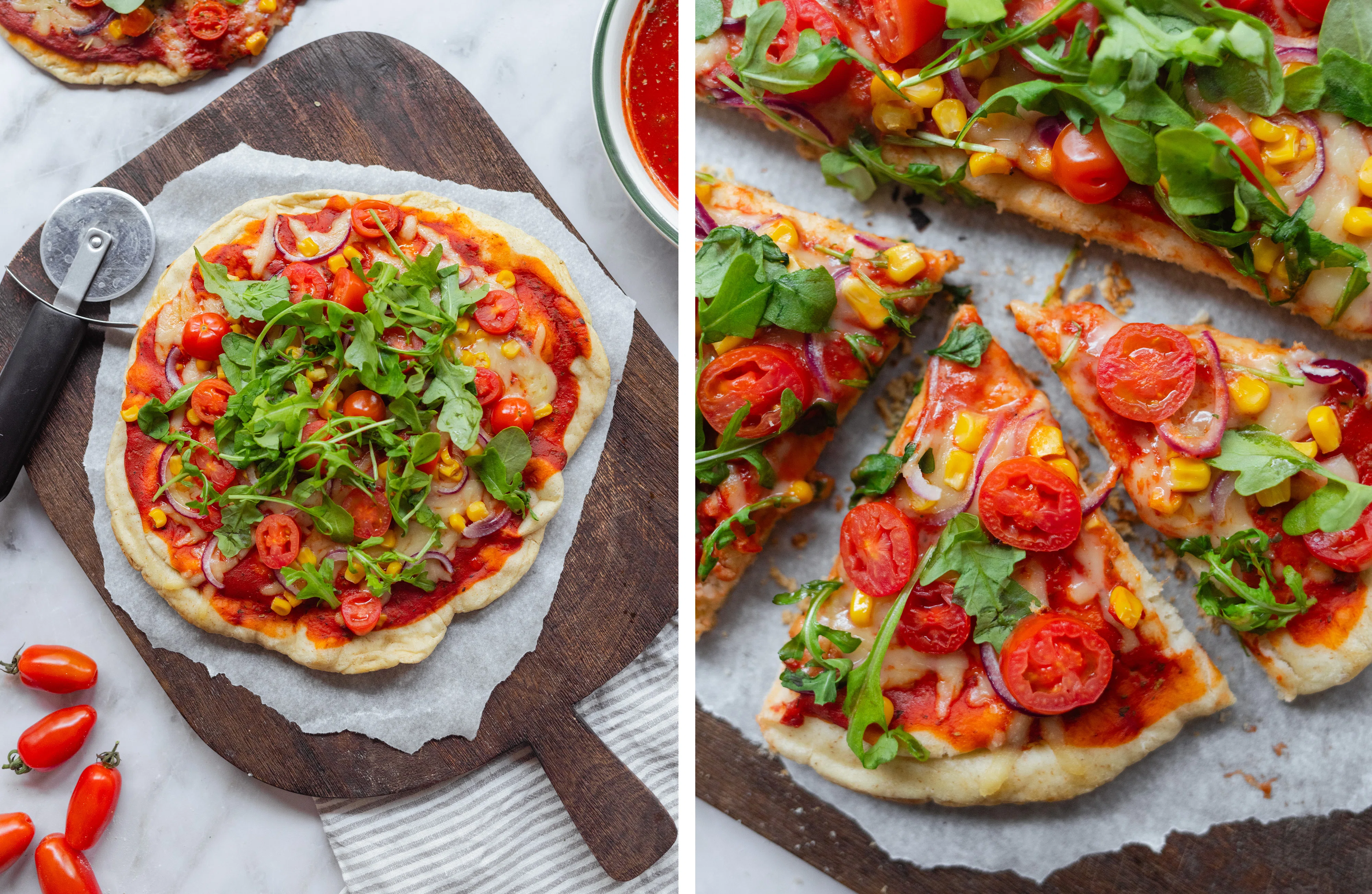 R957 Pizza aus der Pfanne