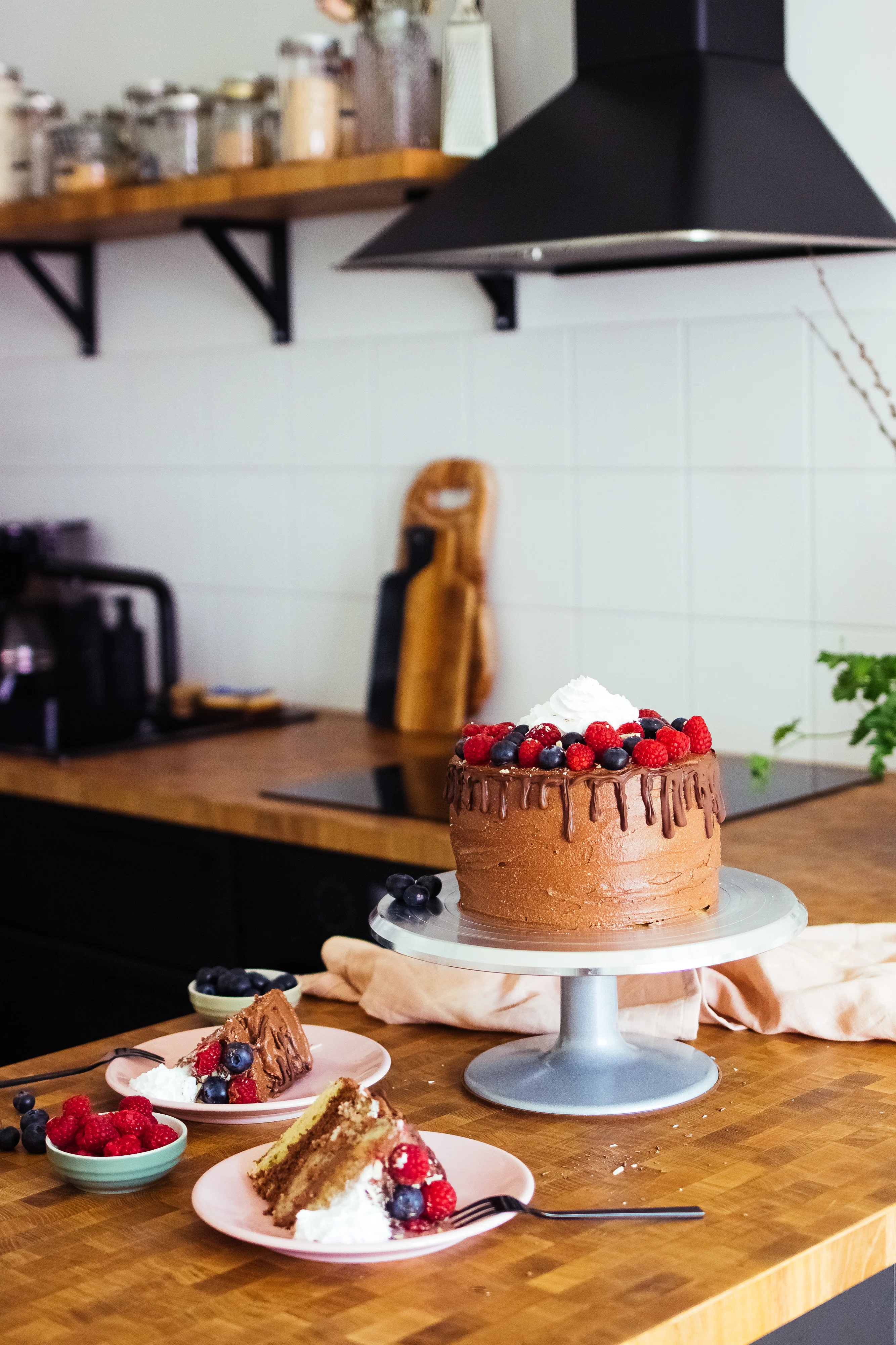 R516 Vegane Torte mit 4 verschiedenen Böden