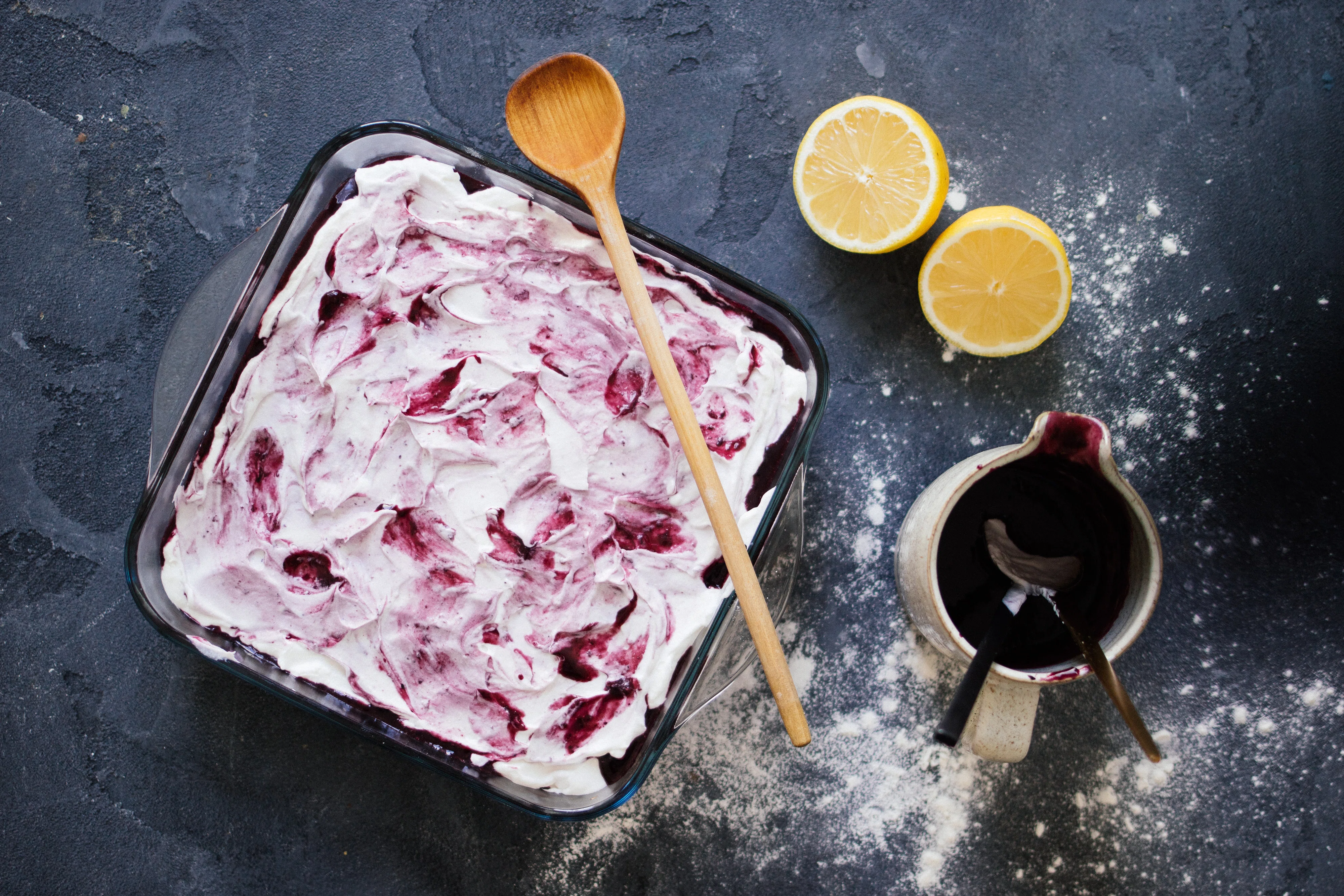 R297 1 dough, 3 desserts: Vegan poke cake, lemon muffins & lava cake