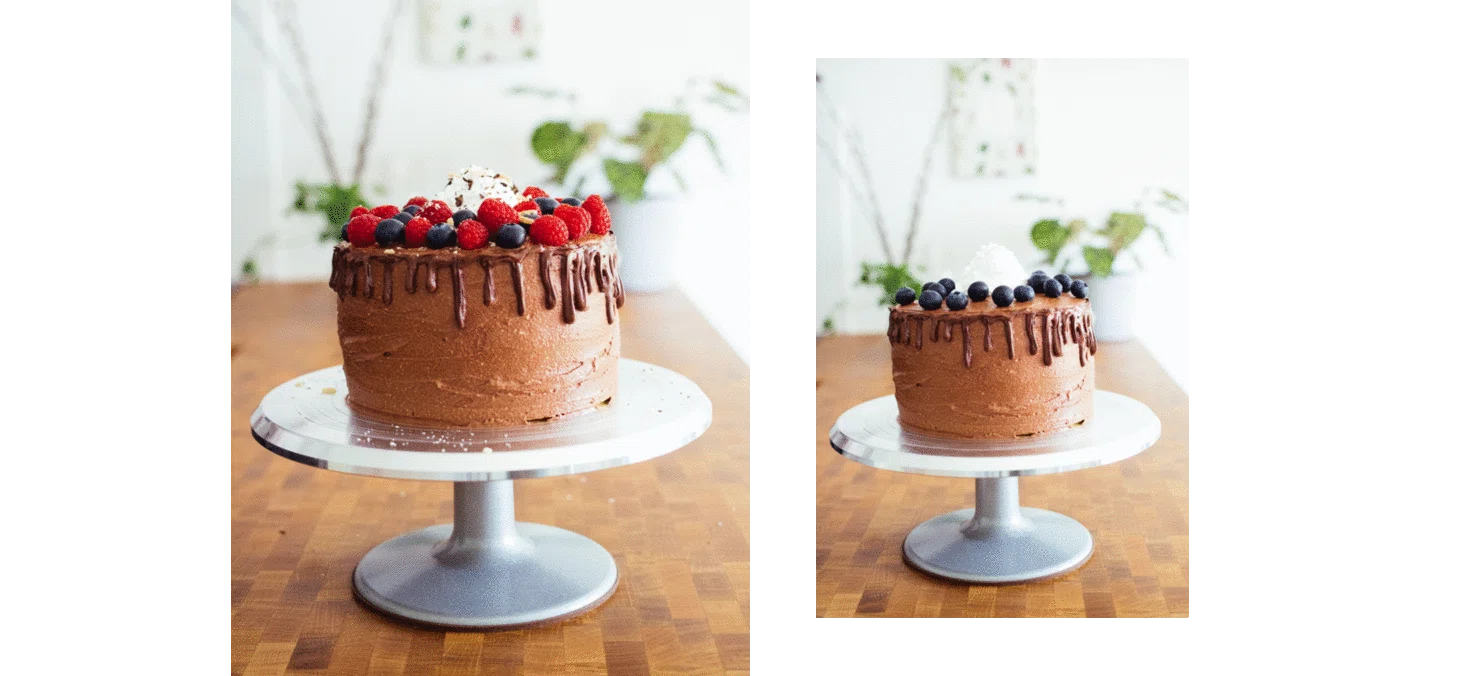 R516 Vegane Torte mit 4 verschiedenen Böden