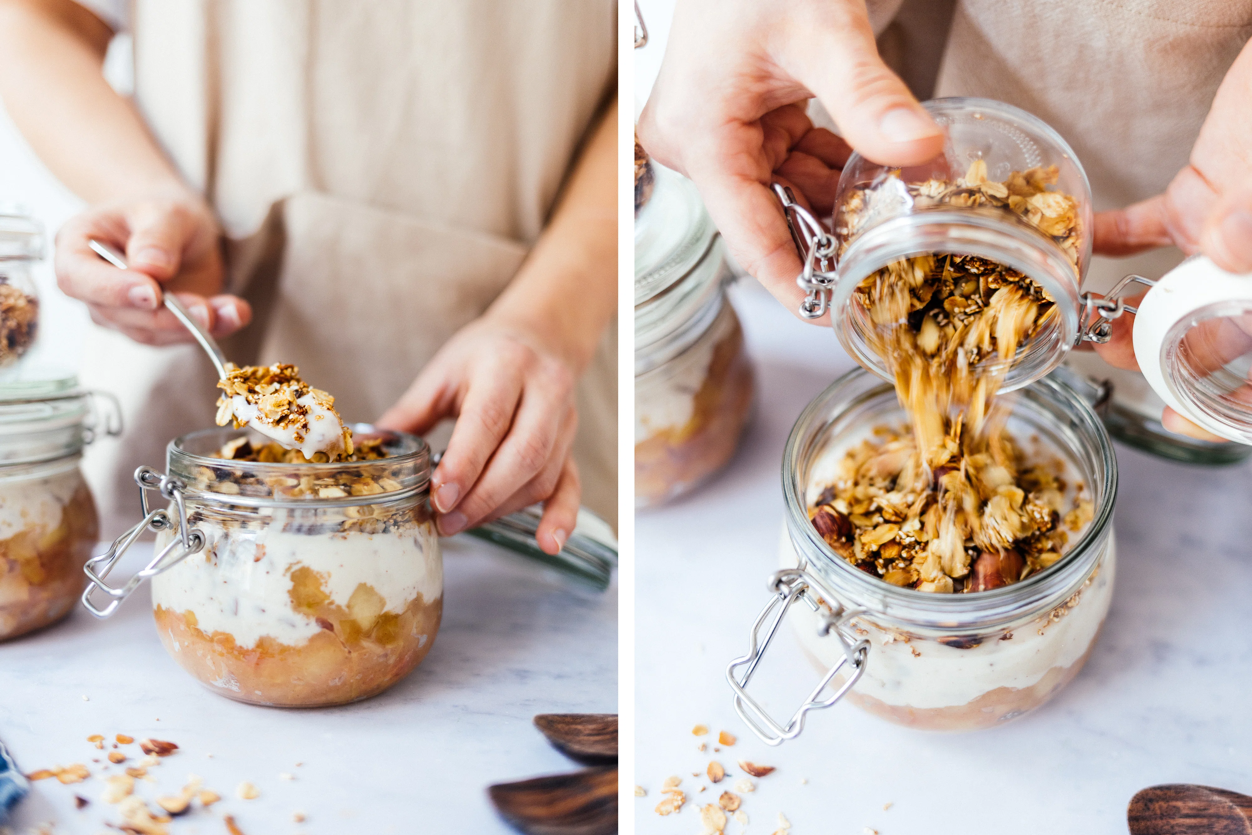 R721 Vegan Apple Crumble Yoghurt