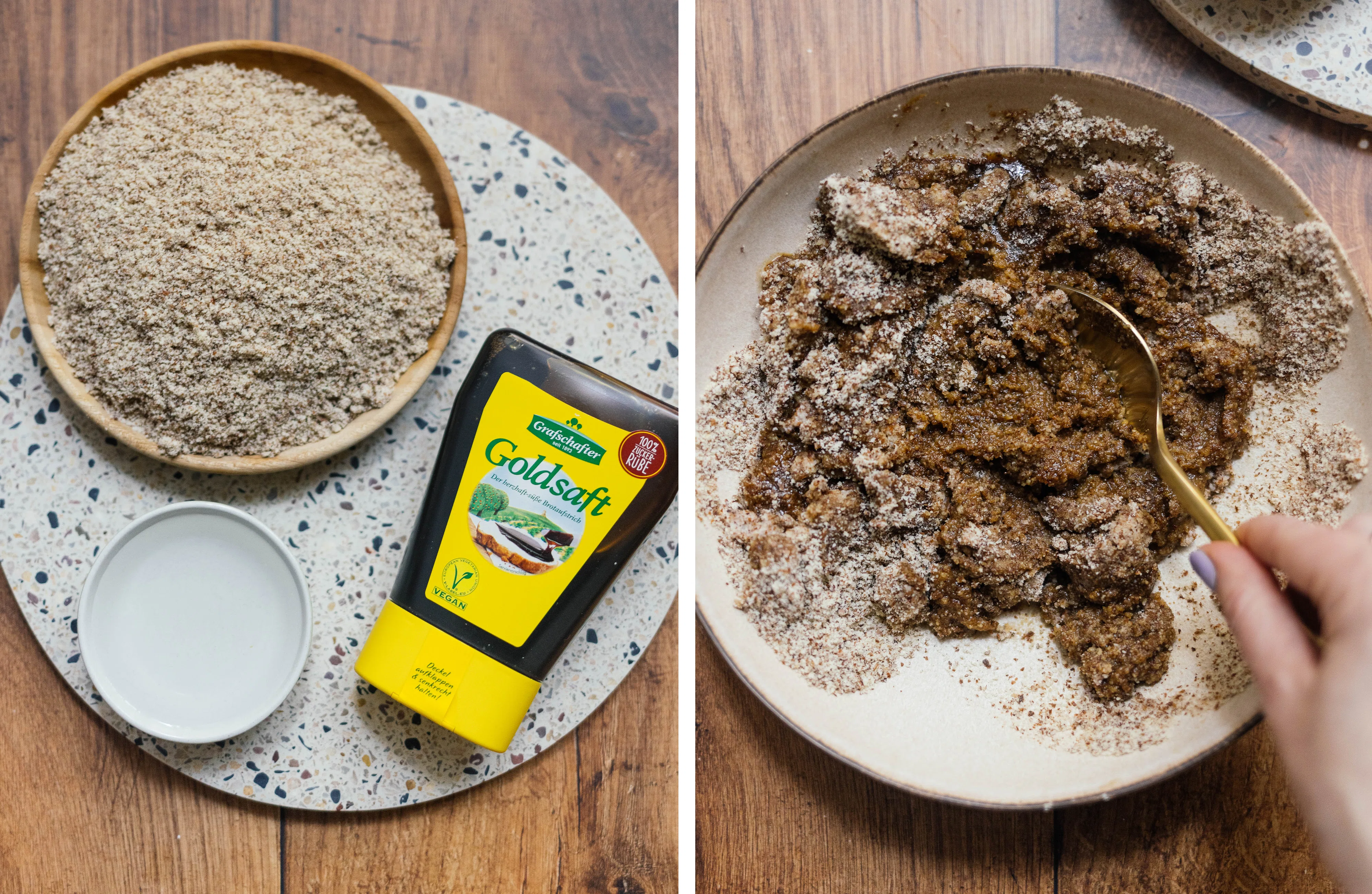 R821 Vegane Osterbrot-Hörnchen mit Nussfüllung