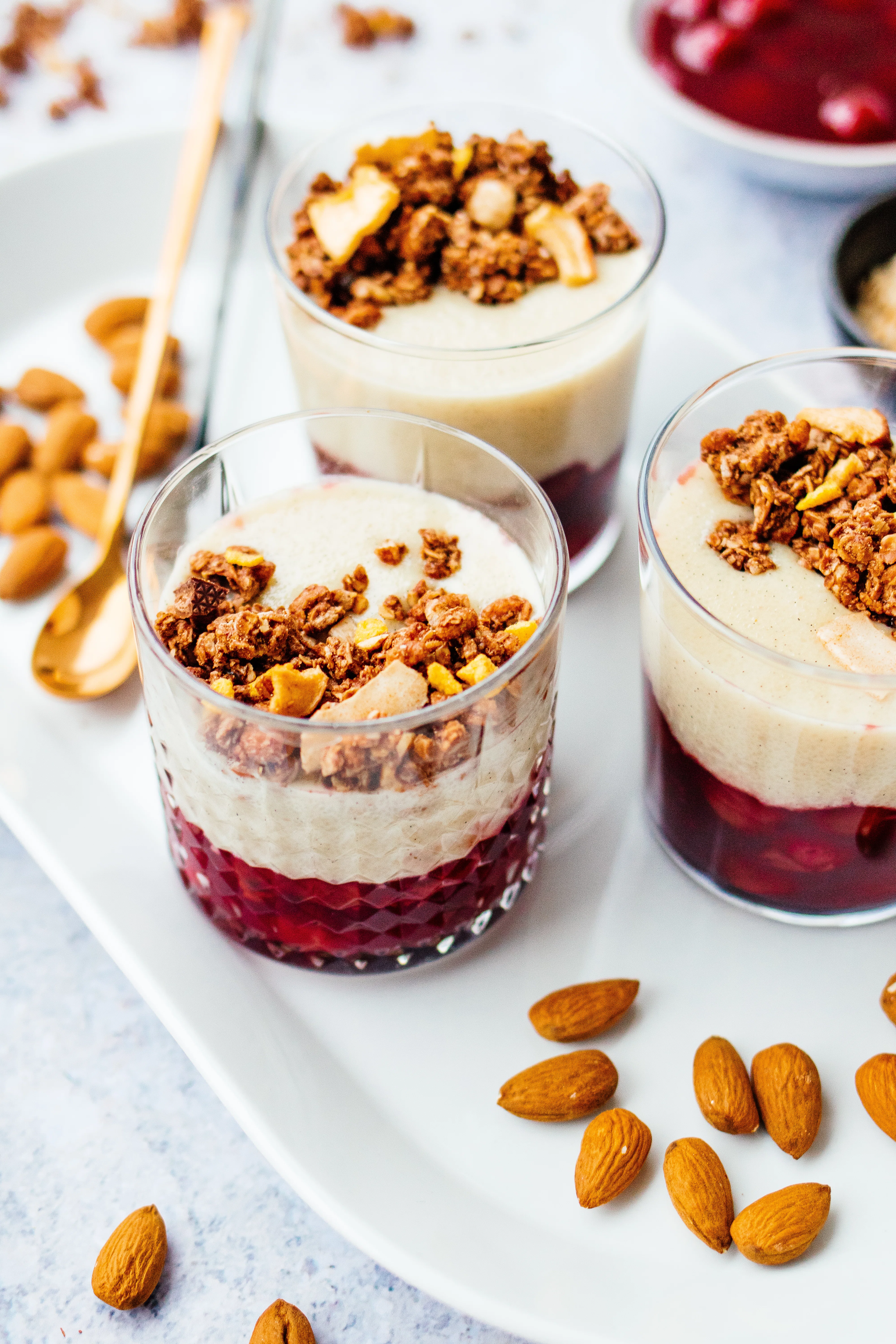 R545 Vegan 20 Minute Dessert with Semolina Pudding & Cherries
