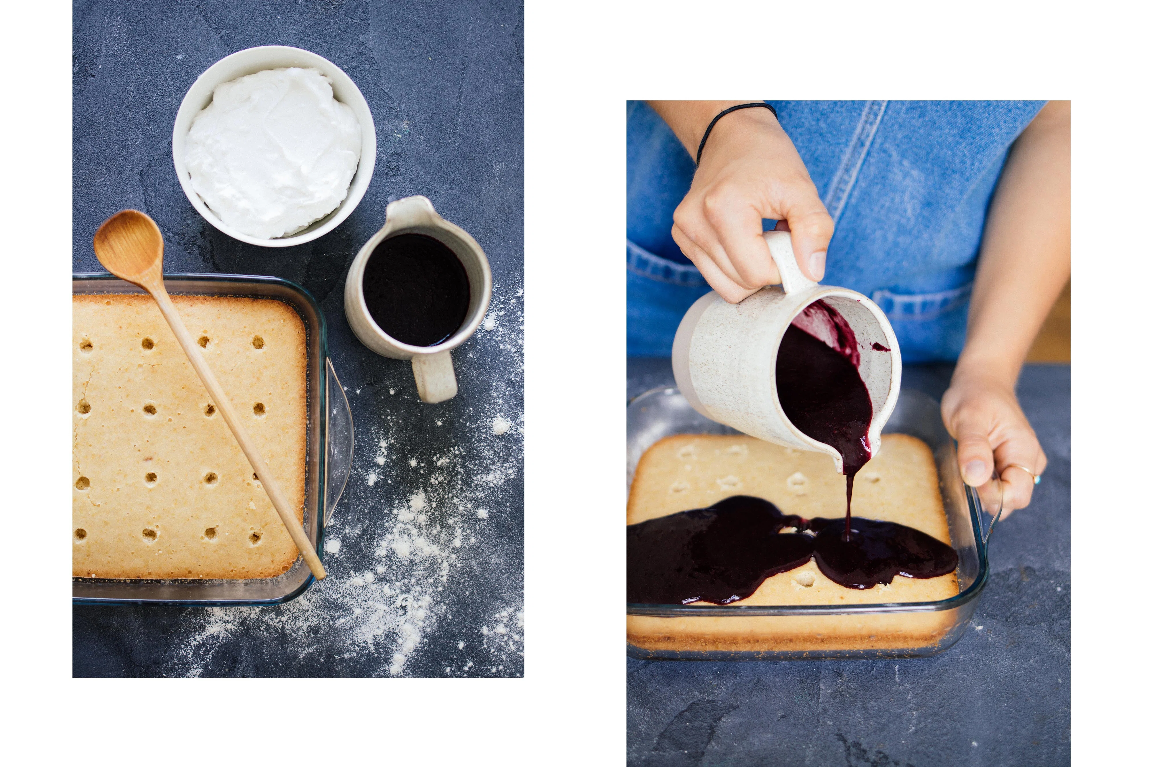 R297 1 dough, 3 desserts: Vegan poke cake, lemon muffins & lava cake