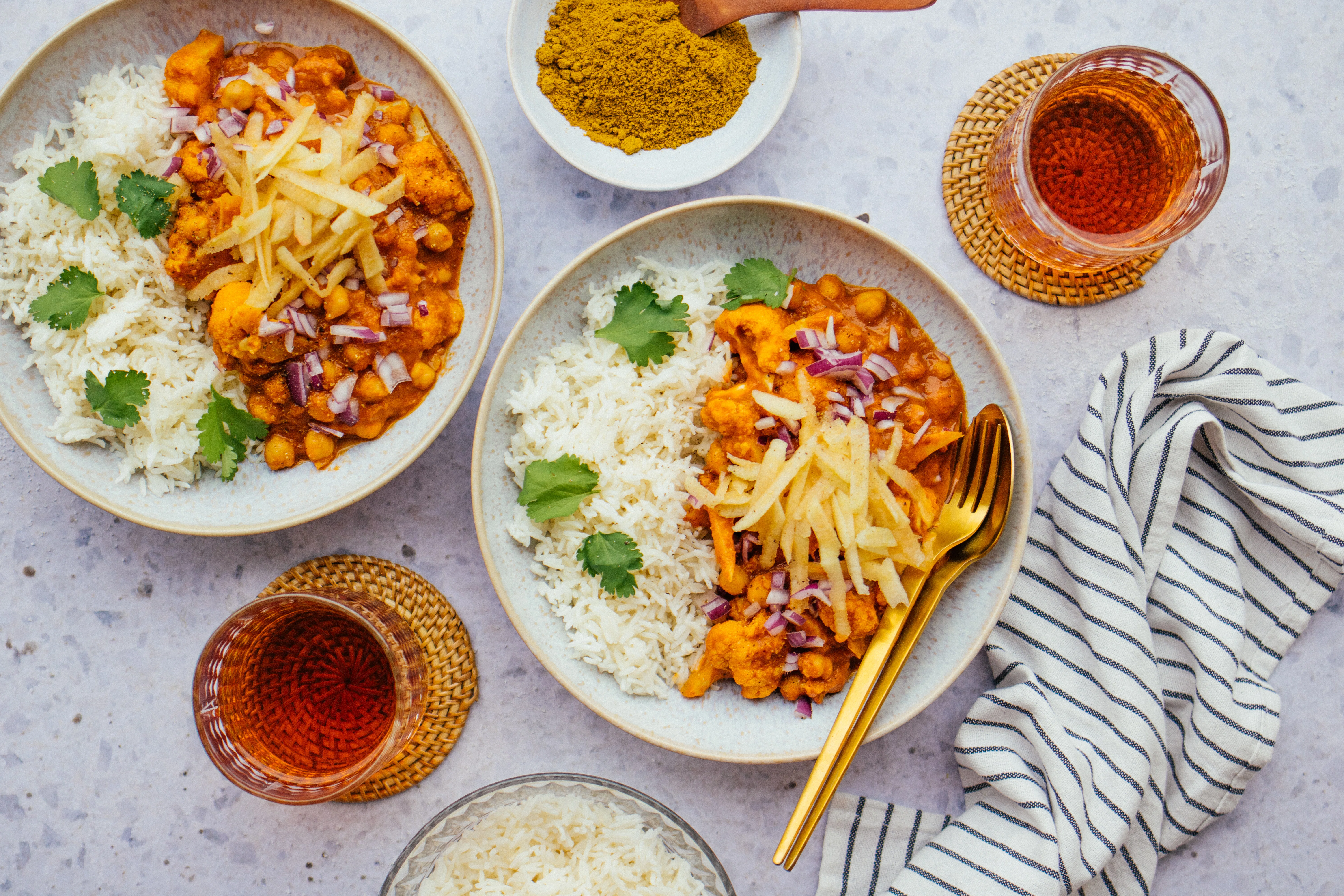 Veganes Madras Curry mit Apfel