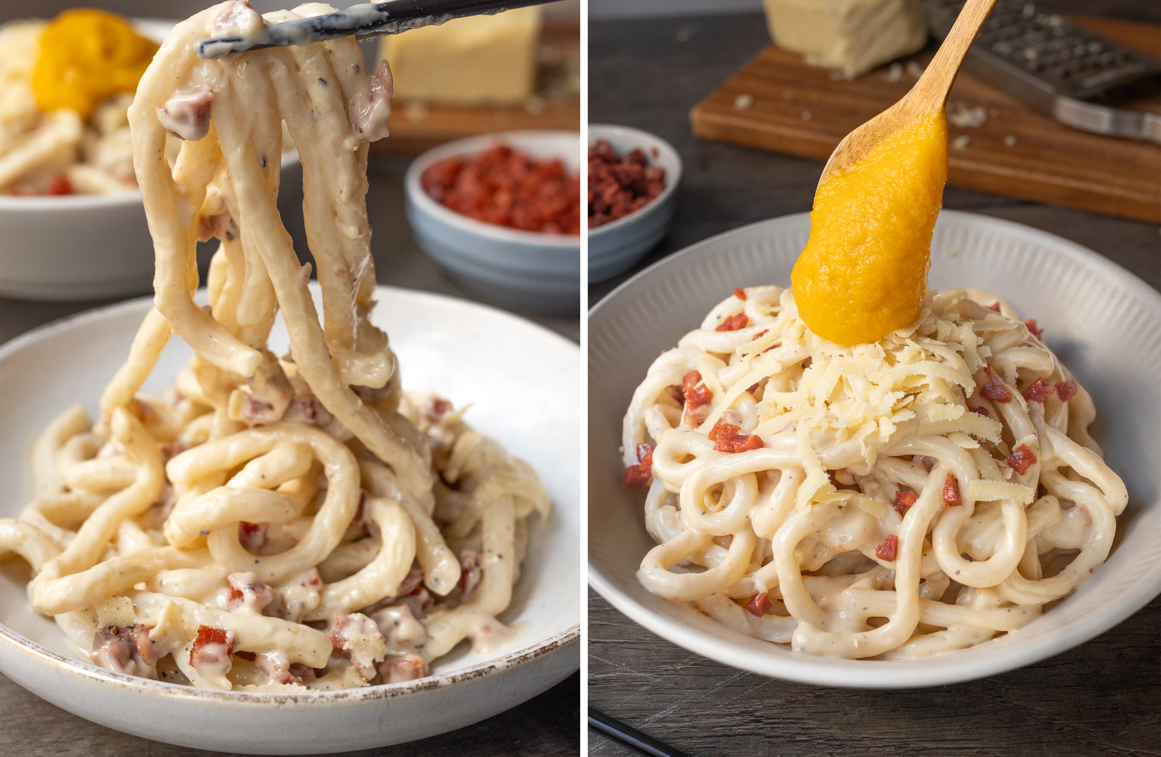 R1012 Vegane Udon Carbonara