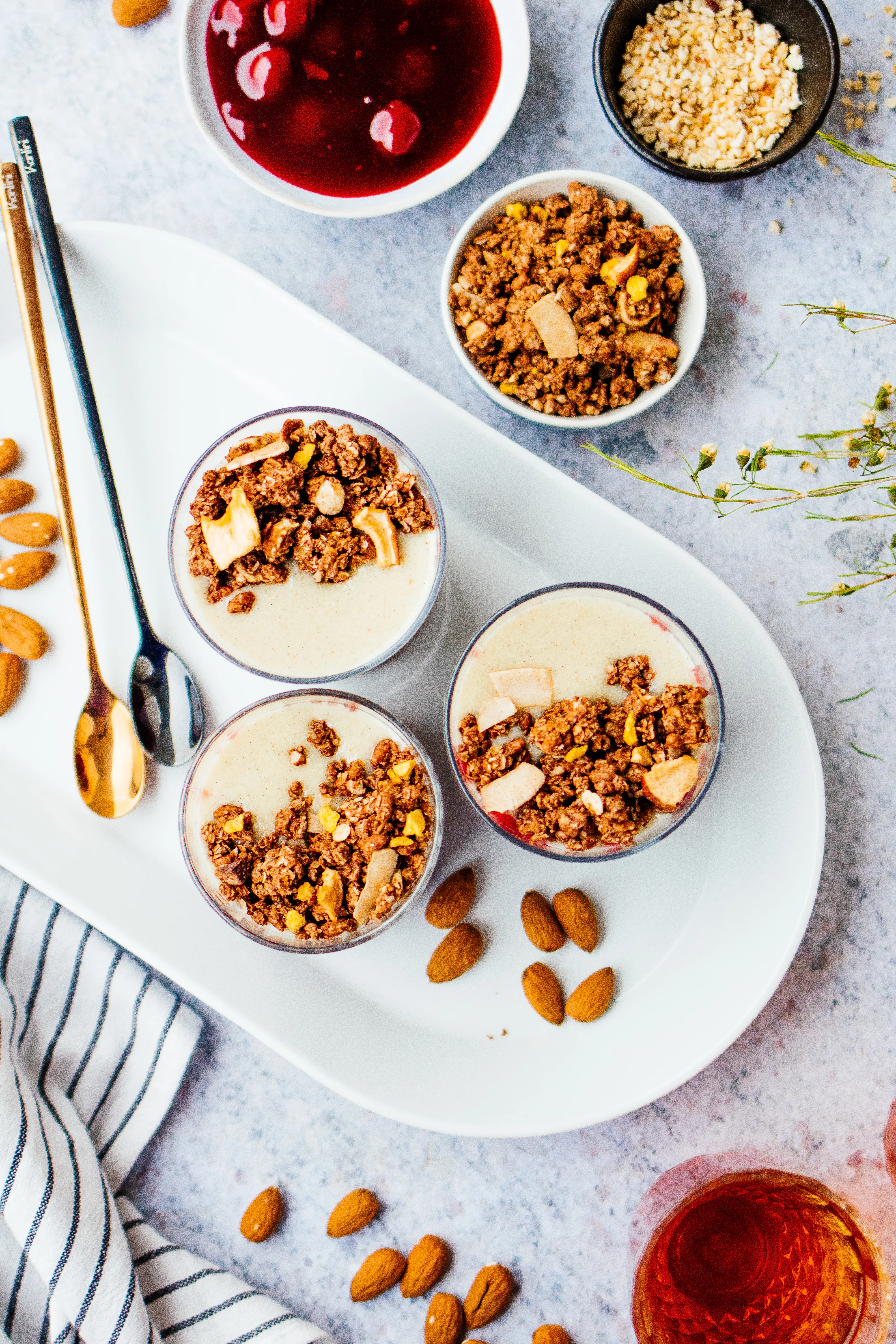 R545 Vegan 20 Minute Dessert with Semolina Pudding & Cherries