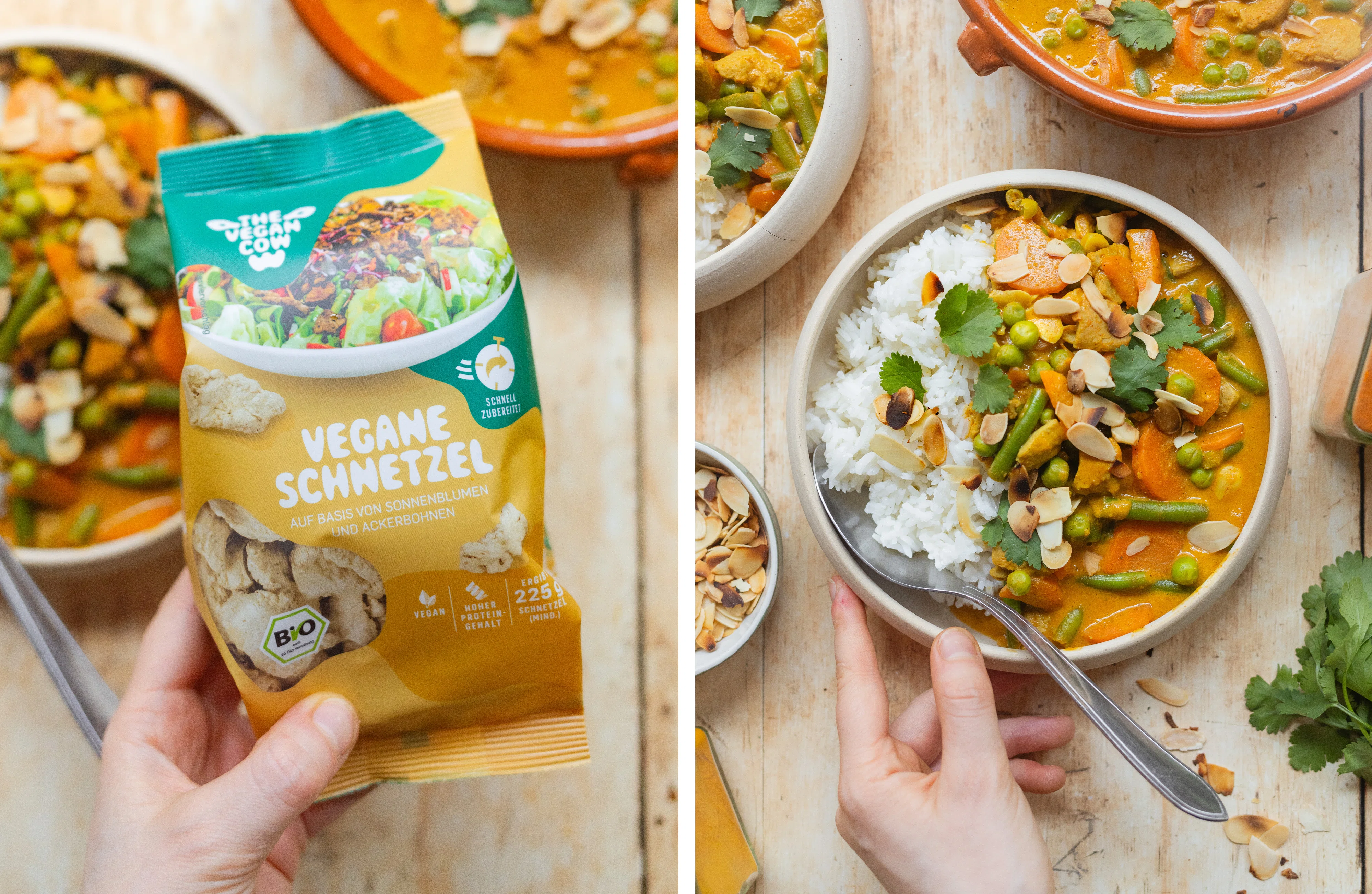 R945 Vegan Korma with Rice and Vegetables