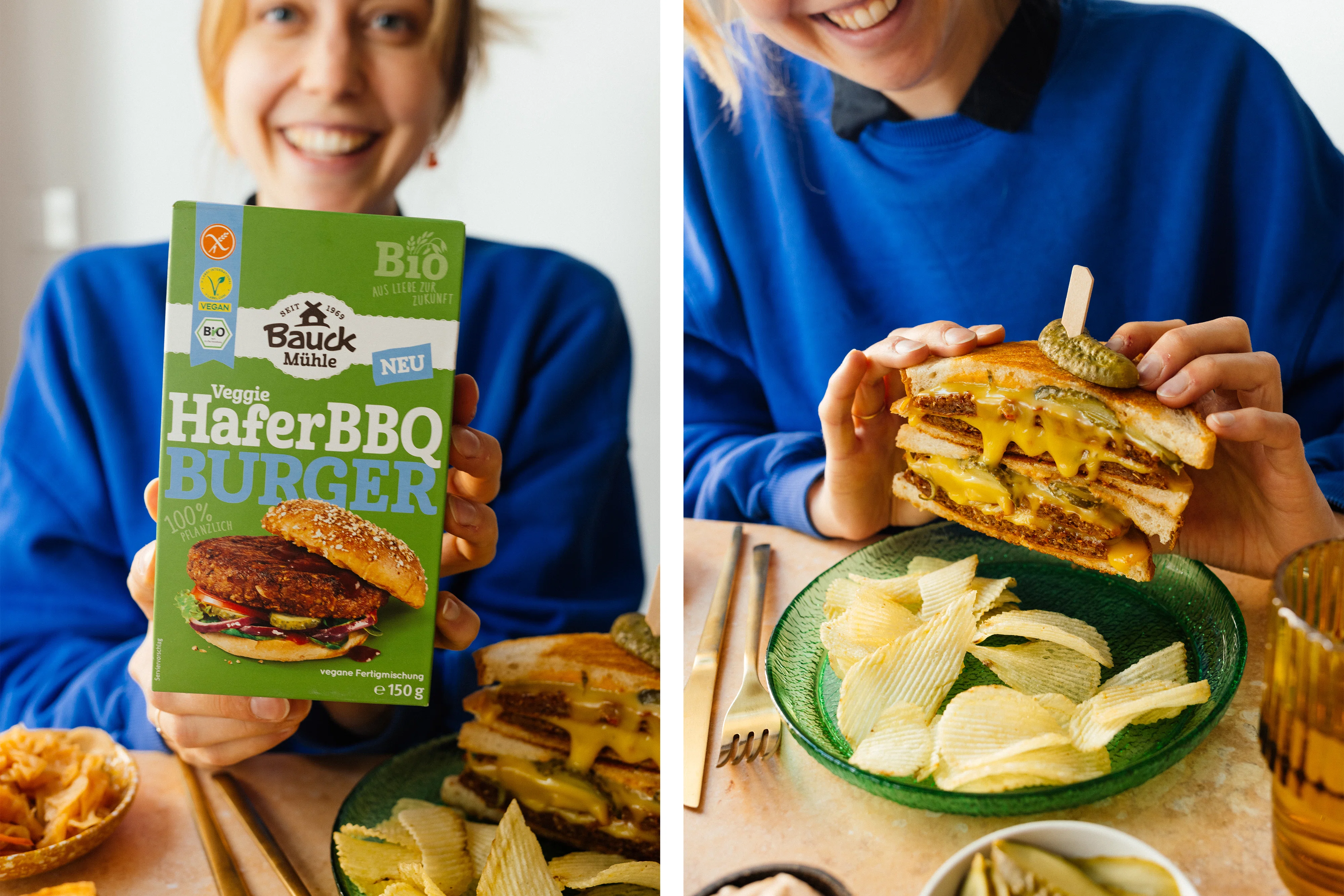 R853 Vegane Grilled Cheese Burger