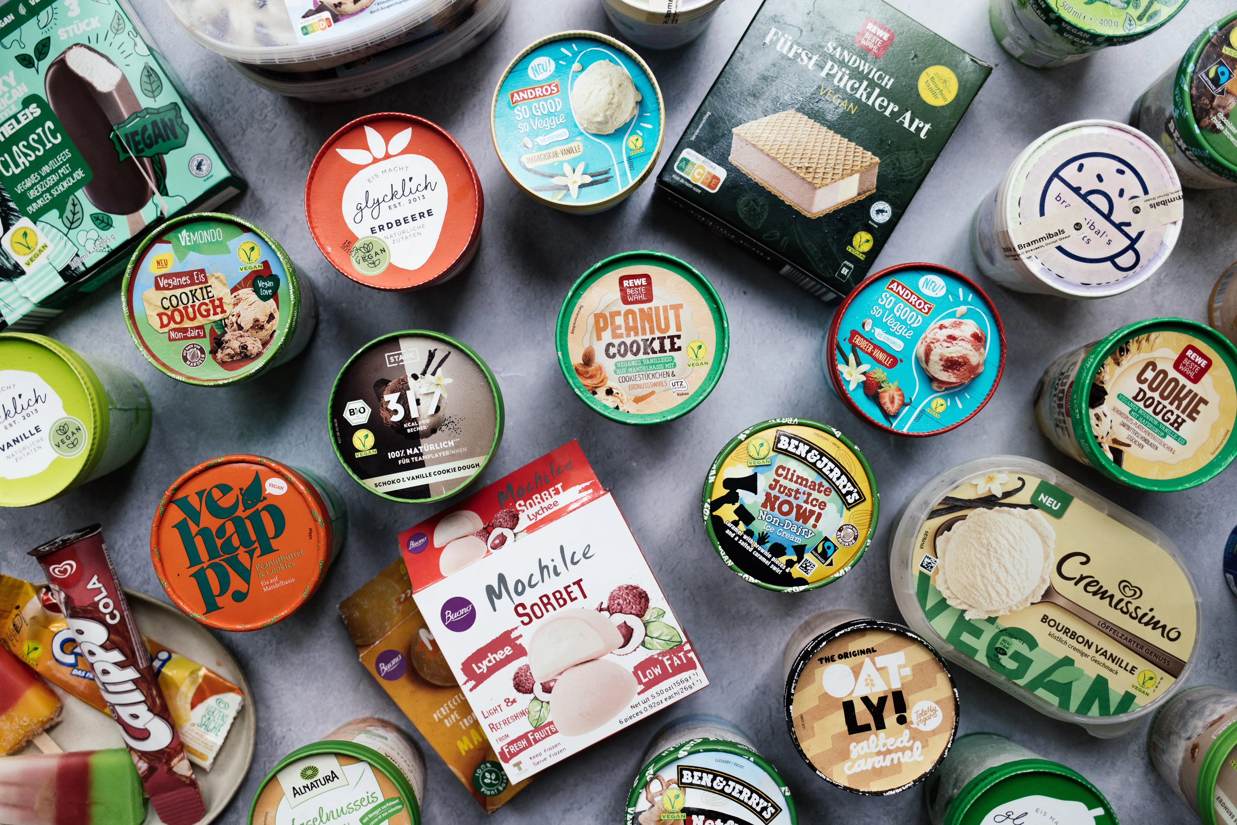 Store-bought vegan ice creams (in Germany)