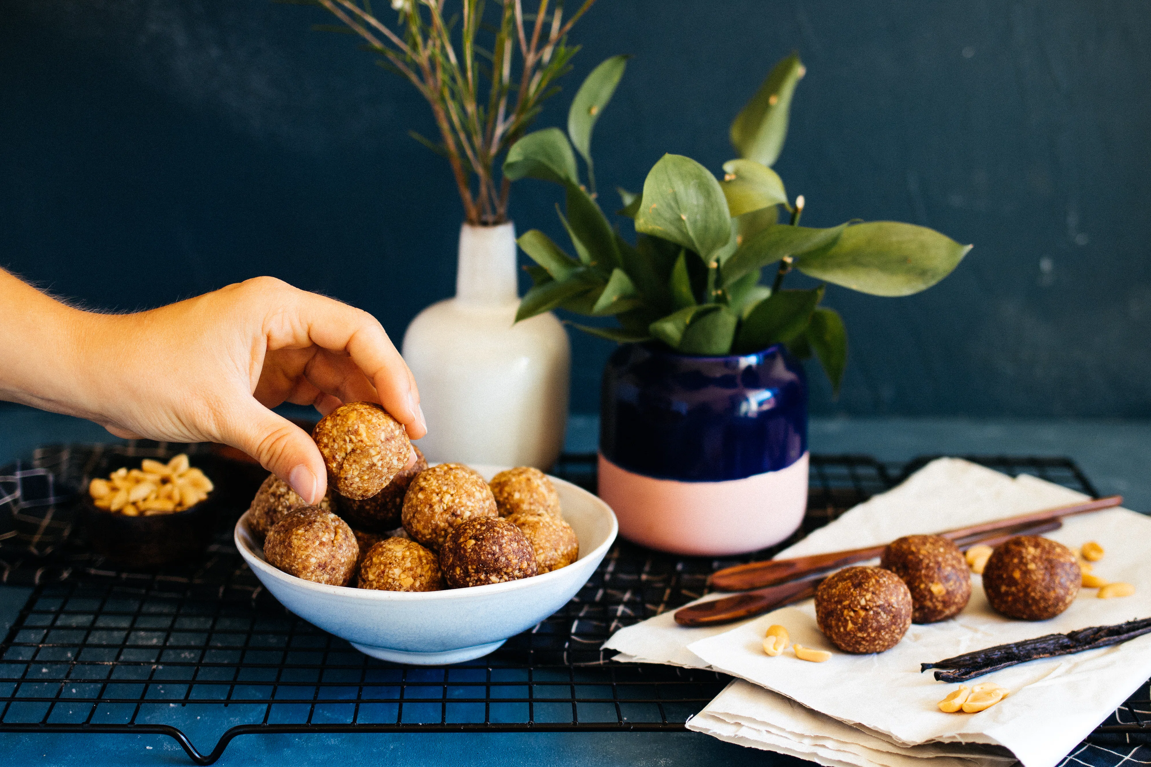 Vegan Snickers Energy Balls