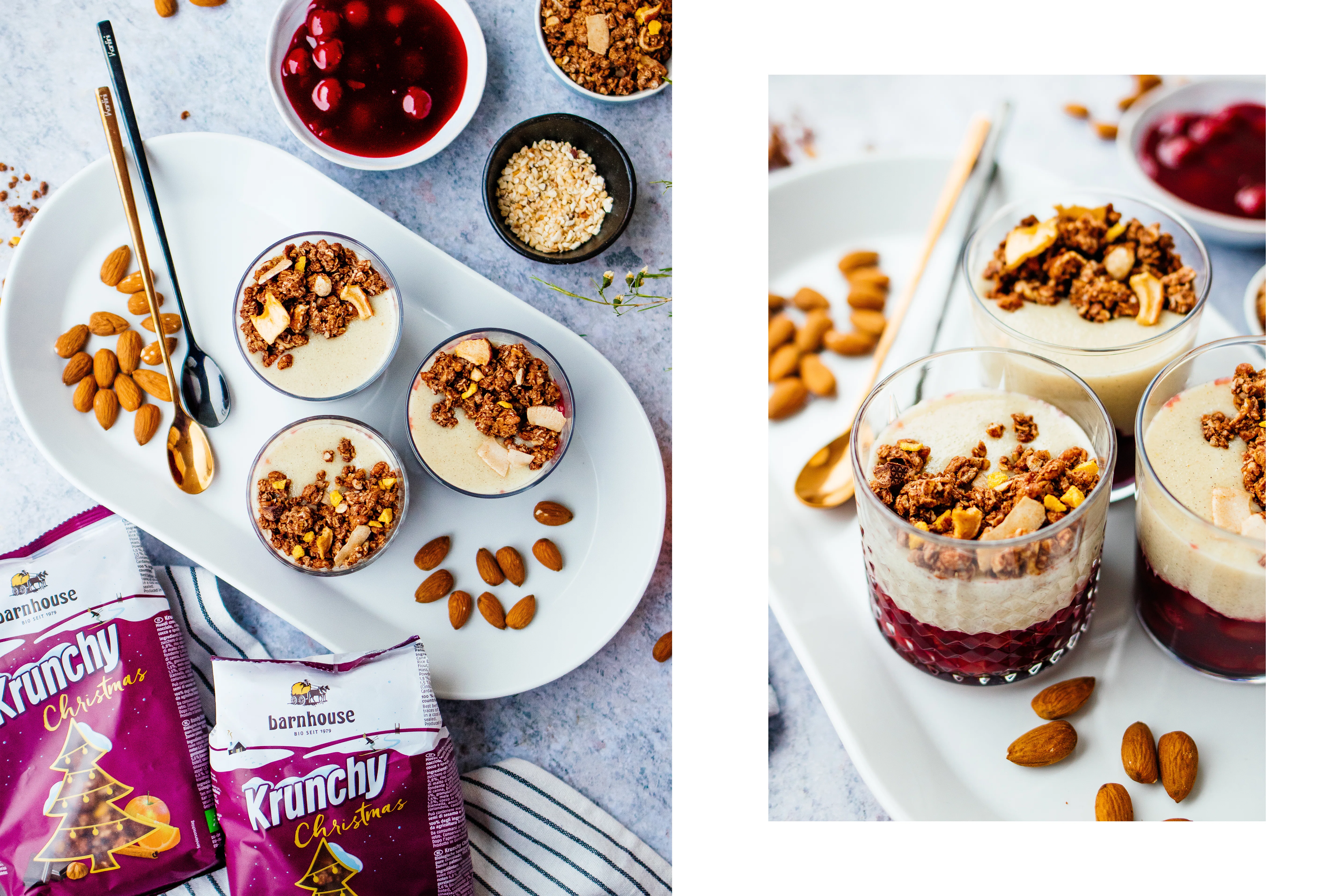 R545 Vegan 20 Minute Dessert with Semolina Pudding & Cherries