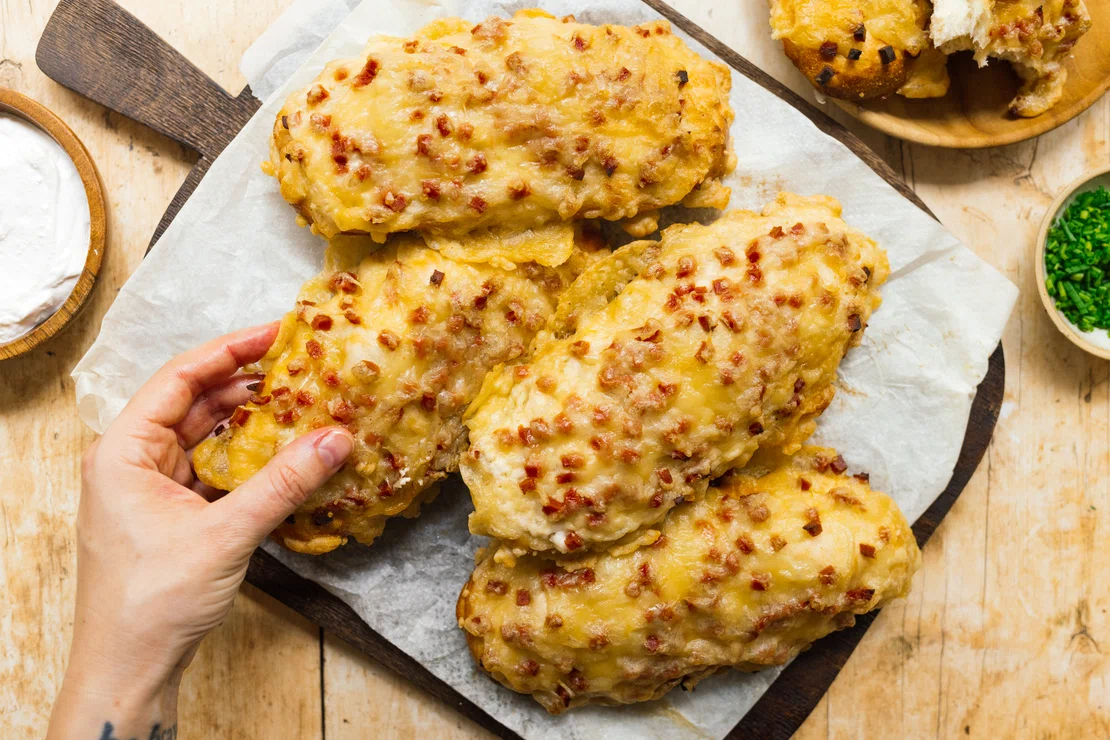 Vegane Schinken-Käse-Laugenstangen | Einfaches Rezept - Zucker&amp;Jagdwurst