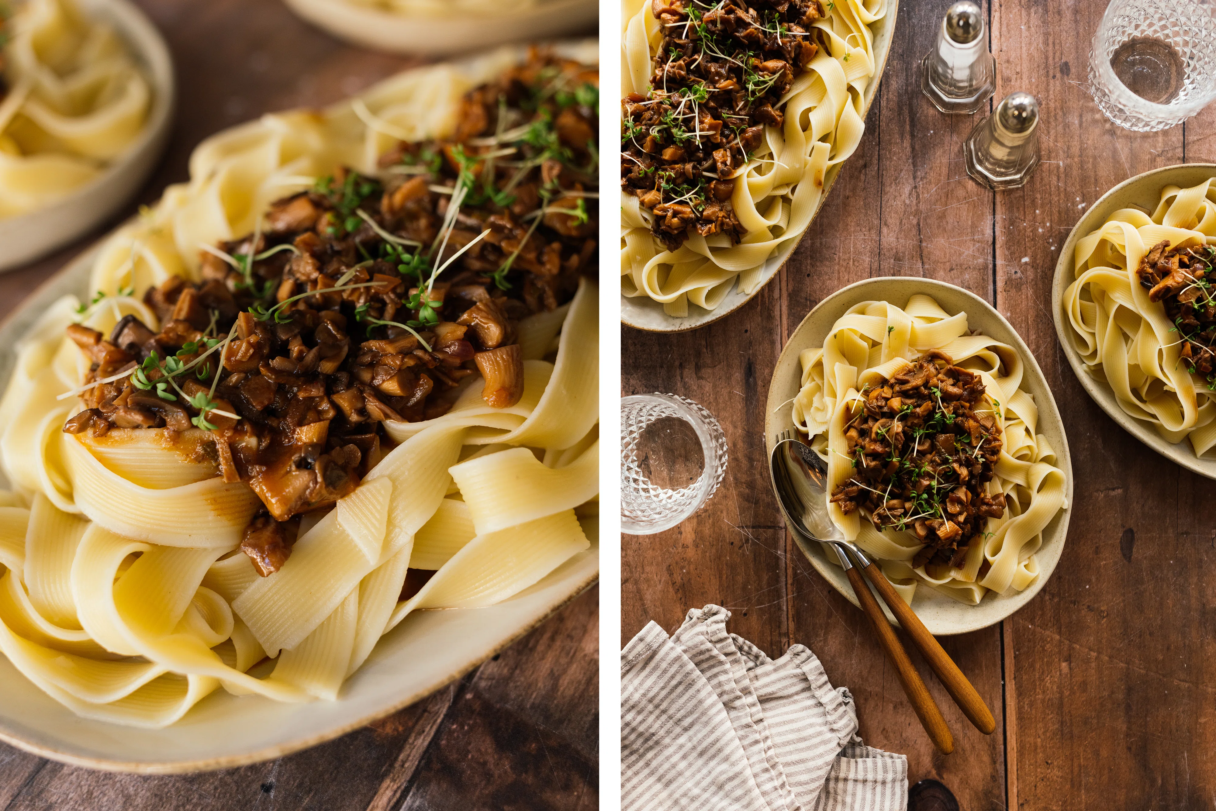 R345 Pappardelle mit Pilzragout