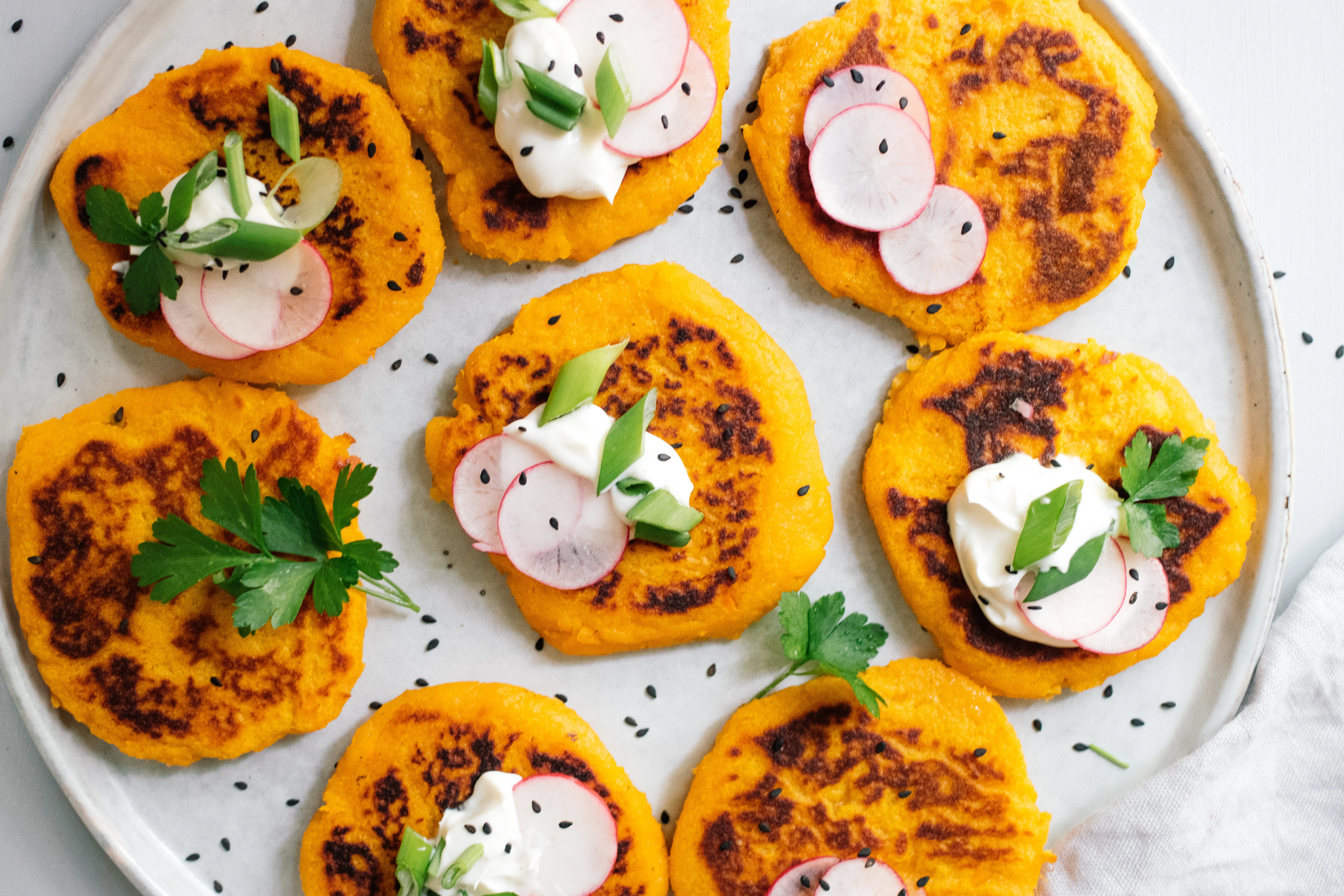 Vegan Sweet Potato Pancakes with 3 Ingredients