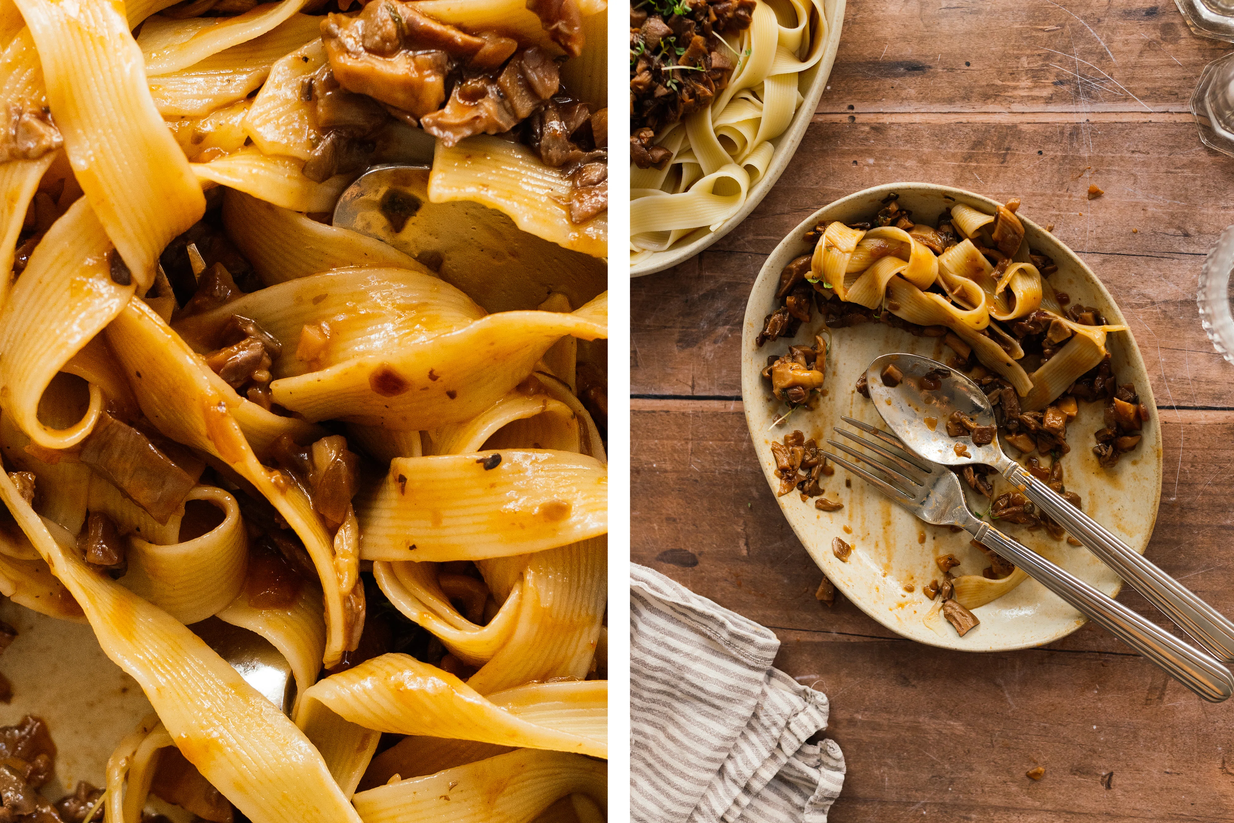 R345 Pappardelle mit Pilzragout