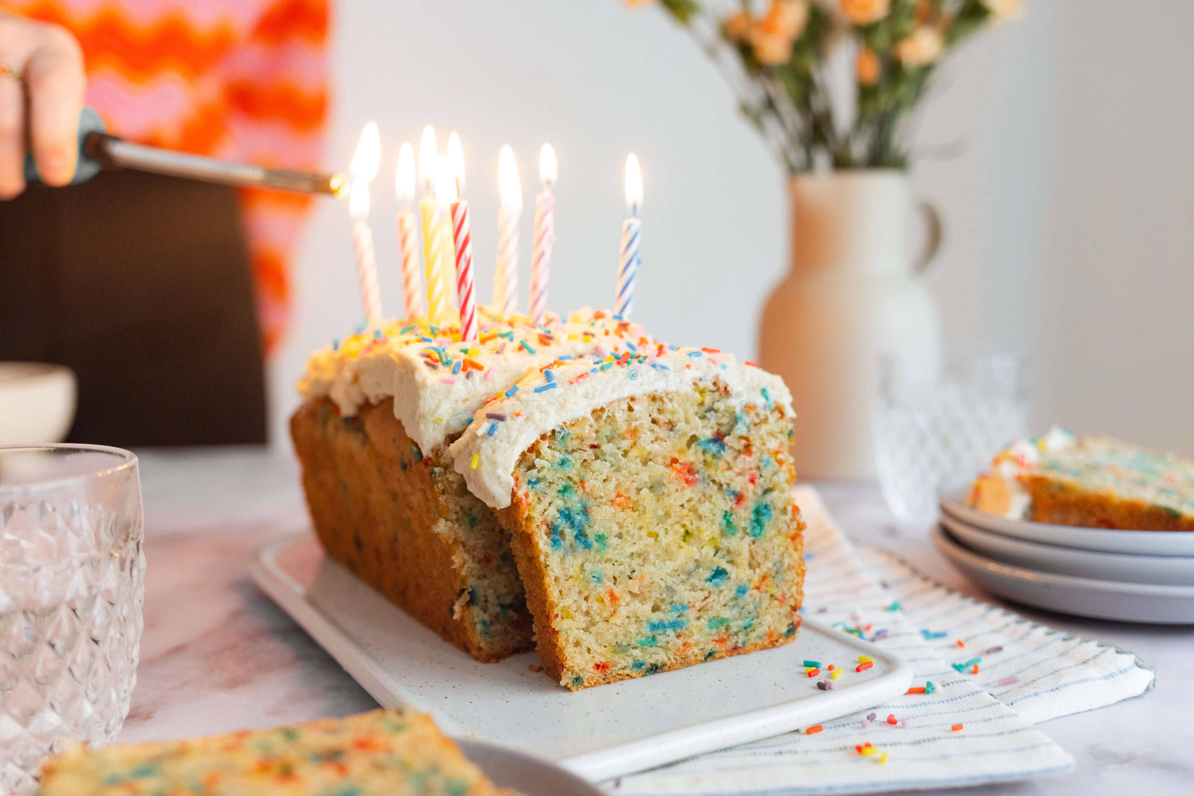 Veganer Funfetti Cake