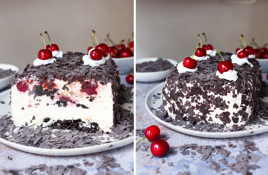 Vegane Schwarzwälder Kirschtorte ohne Backen | Rezept - Zucker&amp;Jagdwurst