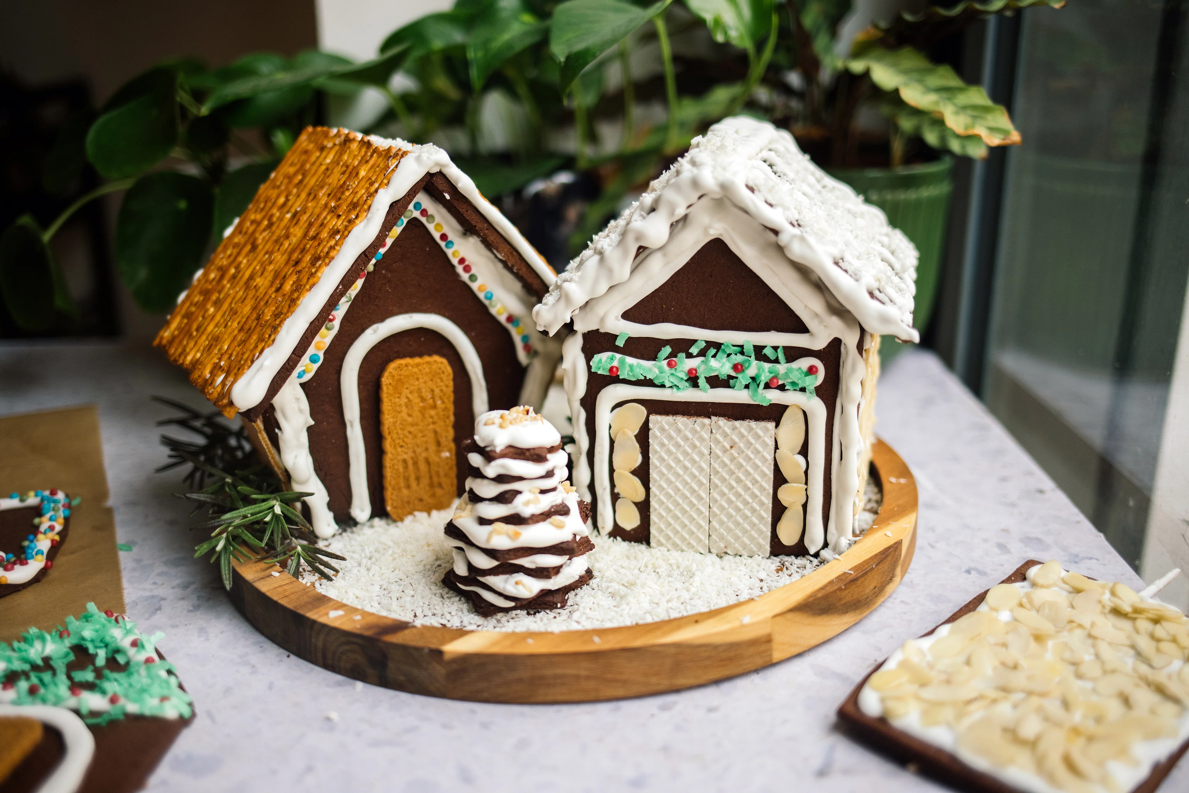R685 Vegan Homemade Gingerbread House