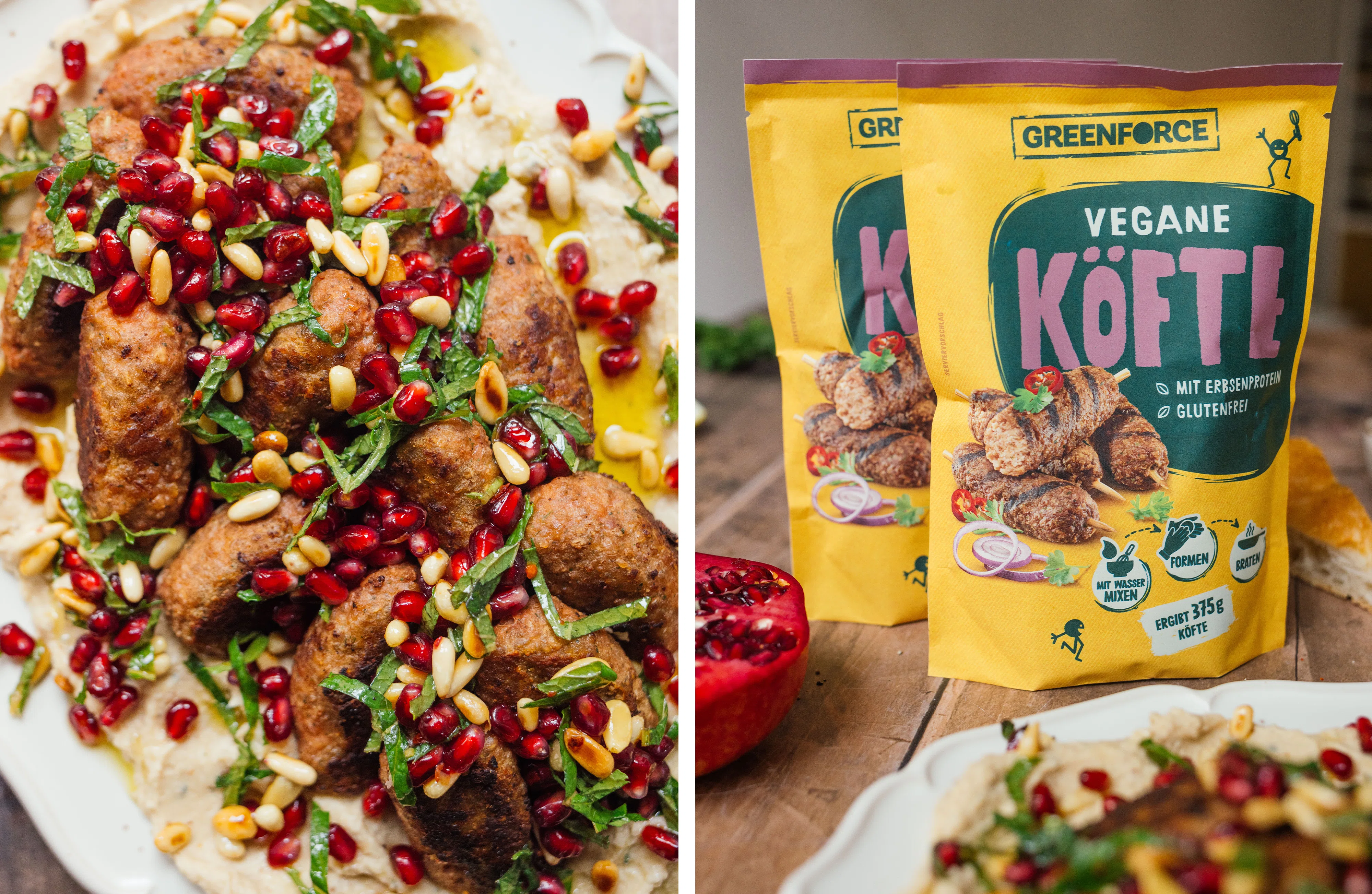 R891 Vegan Kofta on White Bean Puree